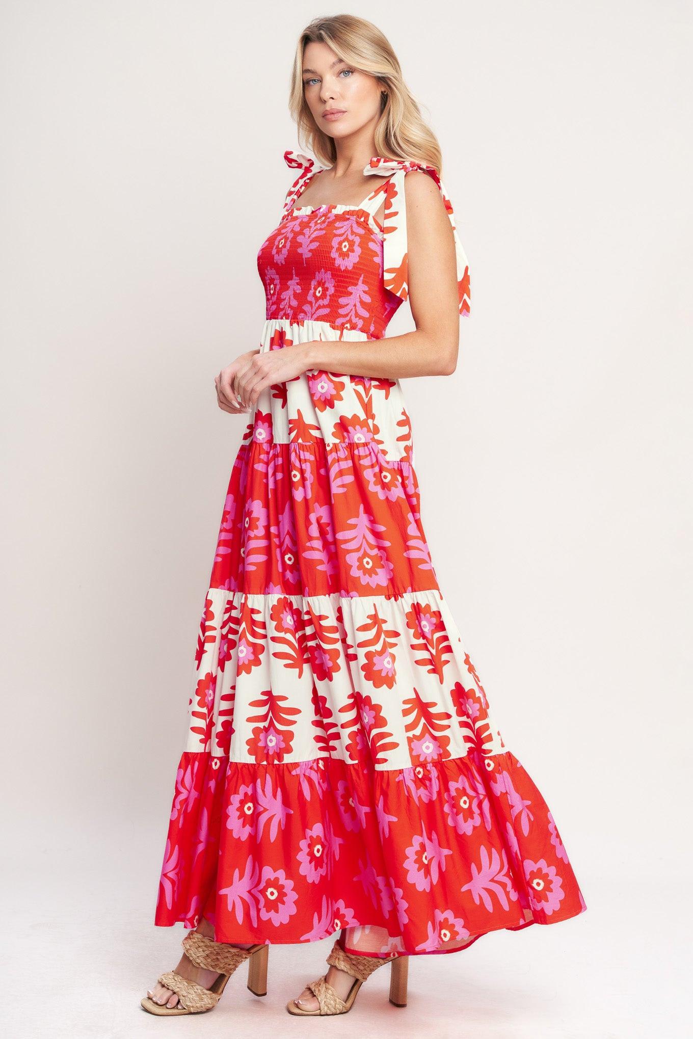 GLAMOUR IN MOTION WOVEN MAXI DRESS