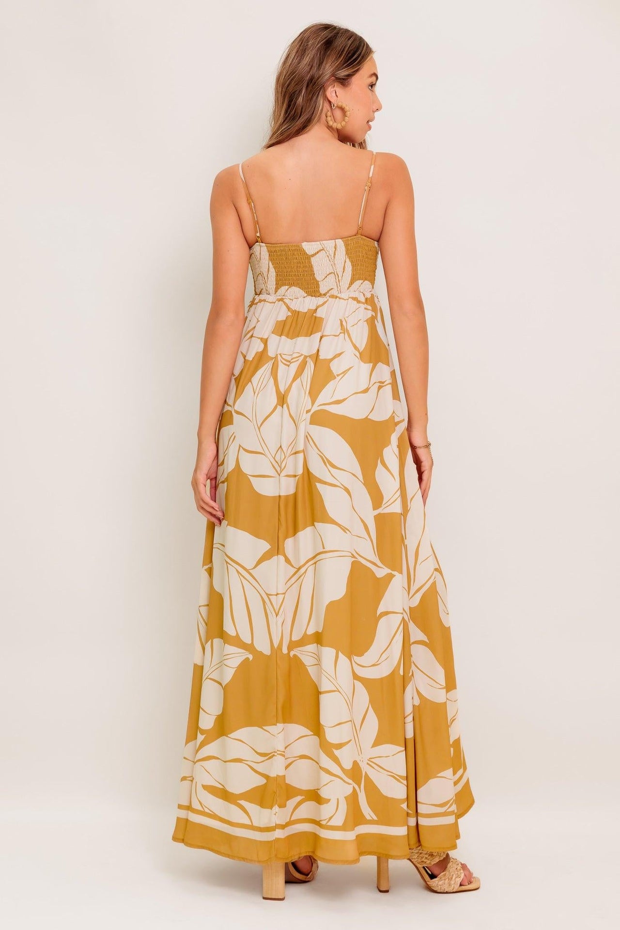 HEART OF HYDRANGEA WOVEN MAXI DRESS