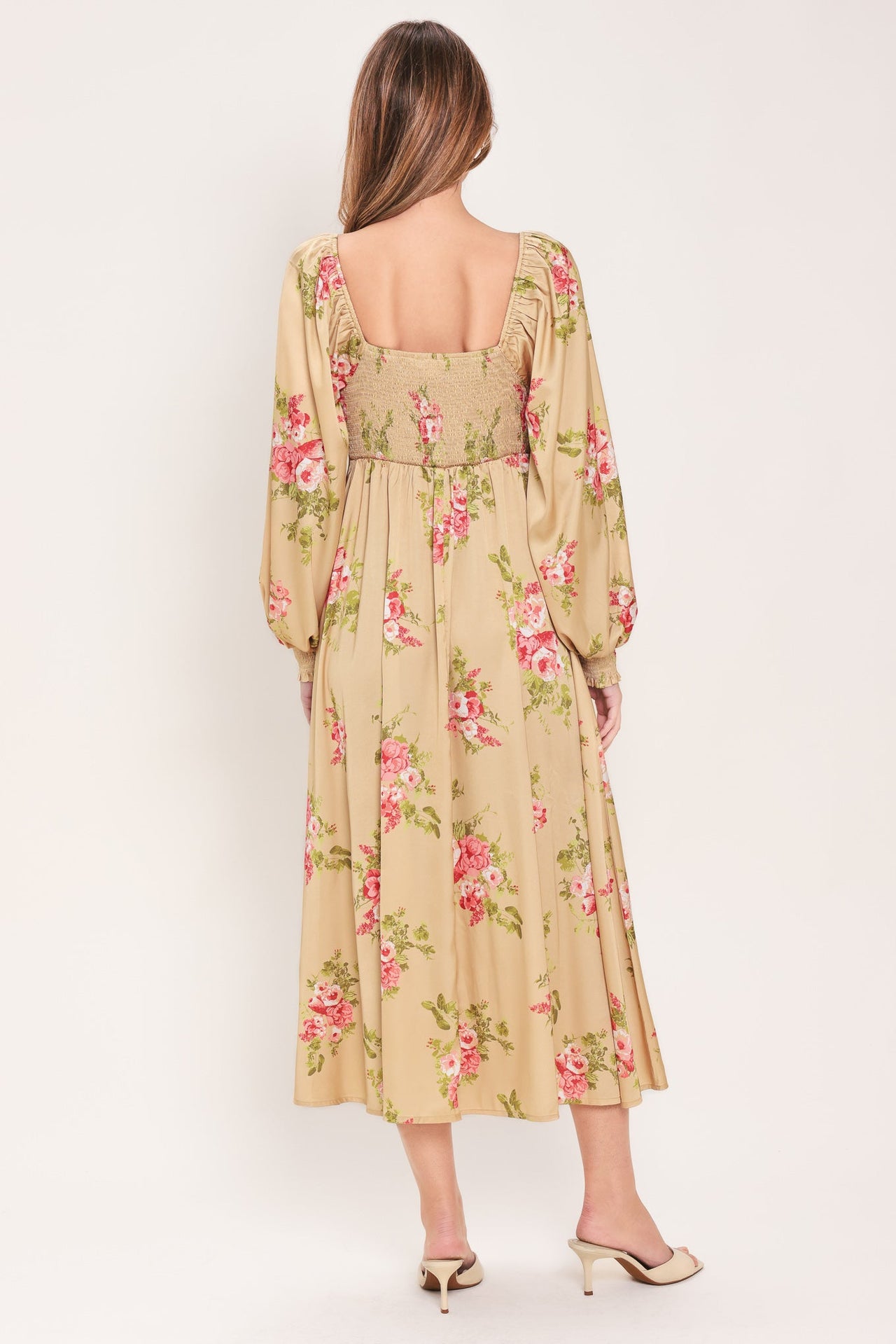 ENGLISH GARDEN WOVEN MIDI DRESS