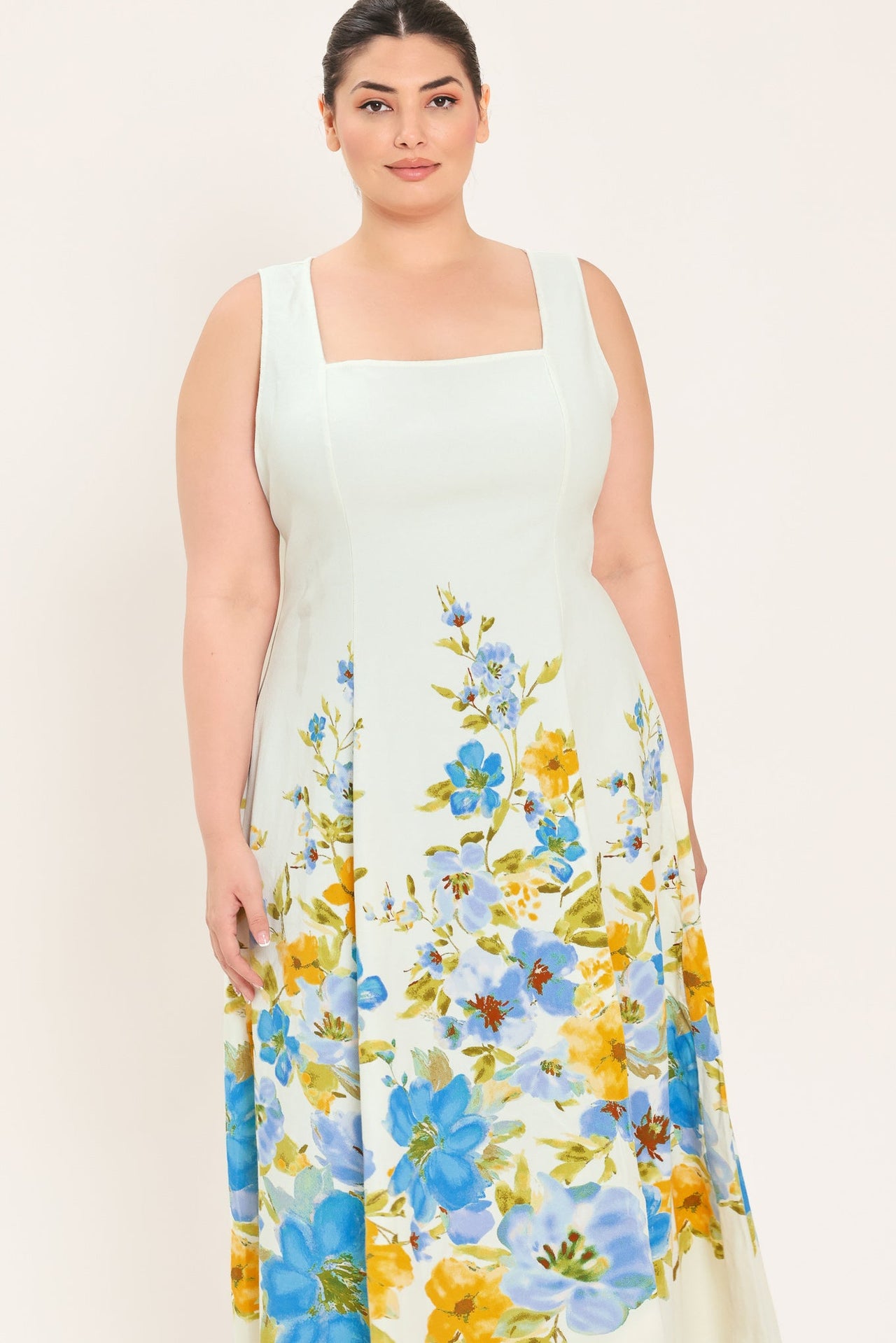 DREAMING OF THE COAST WOVEN MIDI DRESS