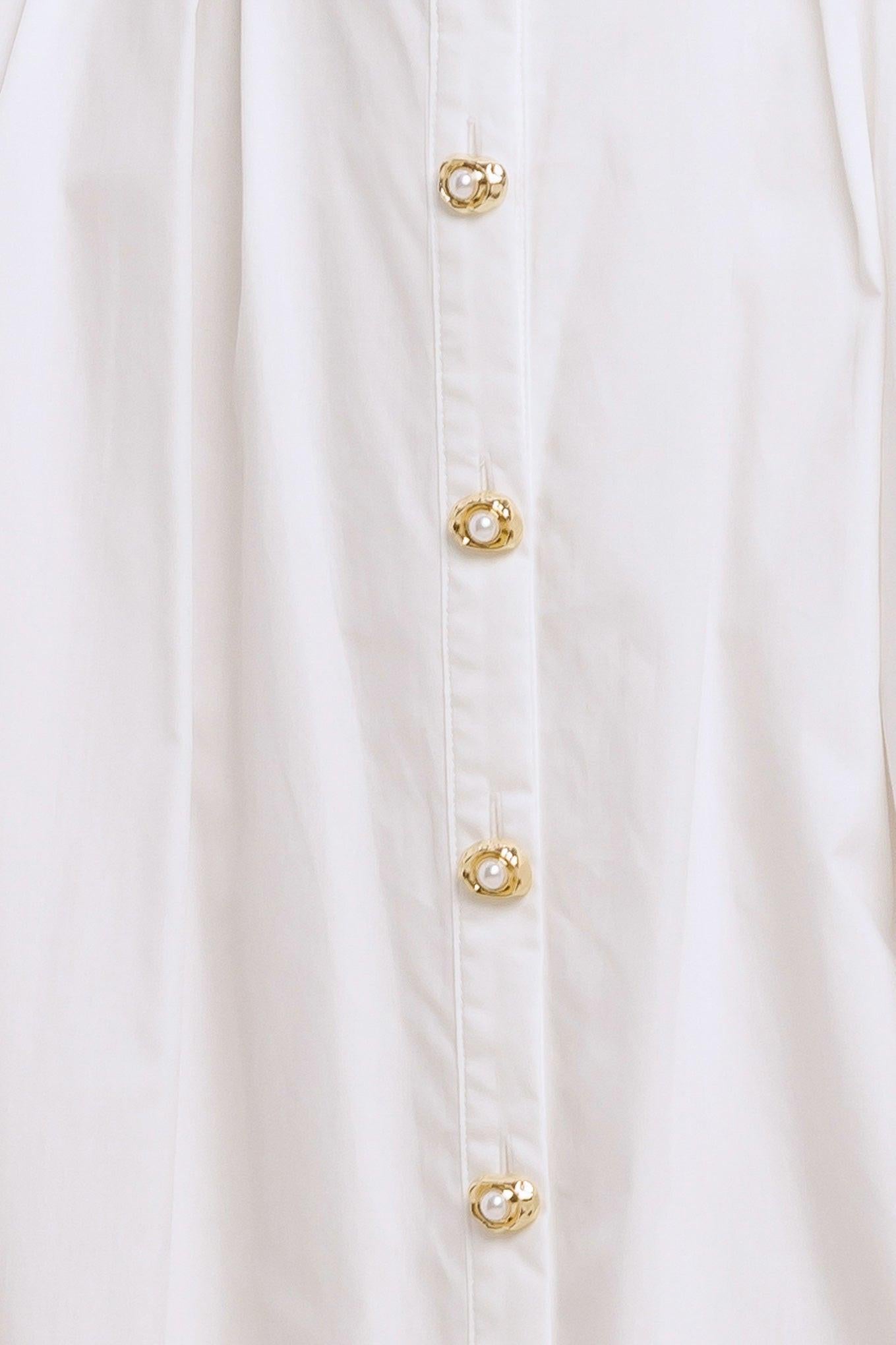 HEART OF WHITE WOVEN MIDI DRESS