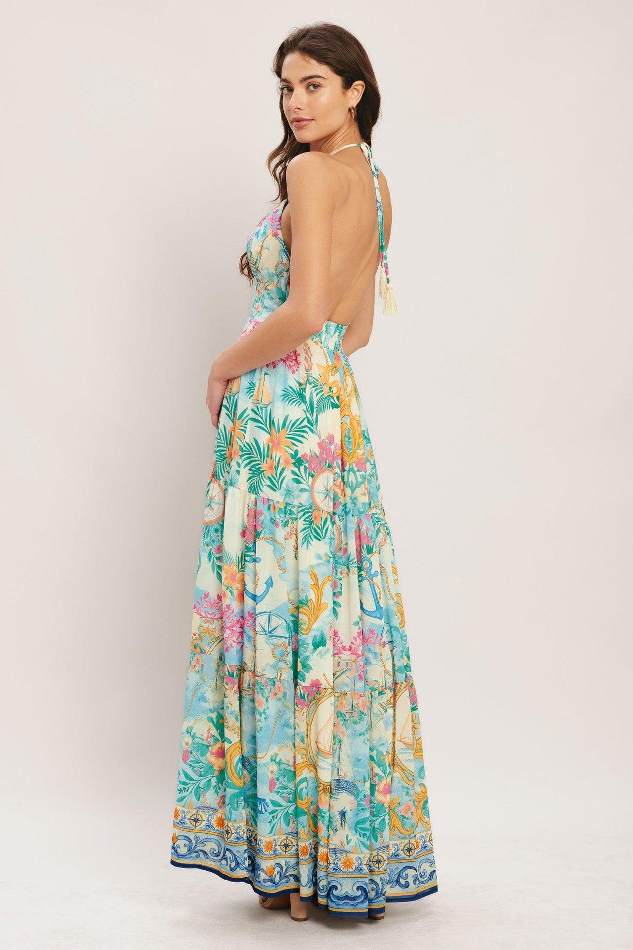 CAPRI SAIL AWAY WOVEN MAXI DRESS