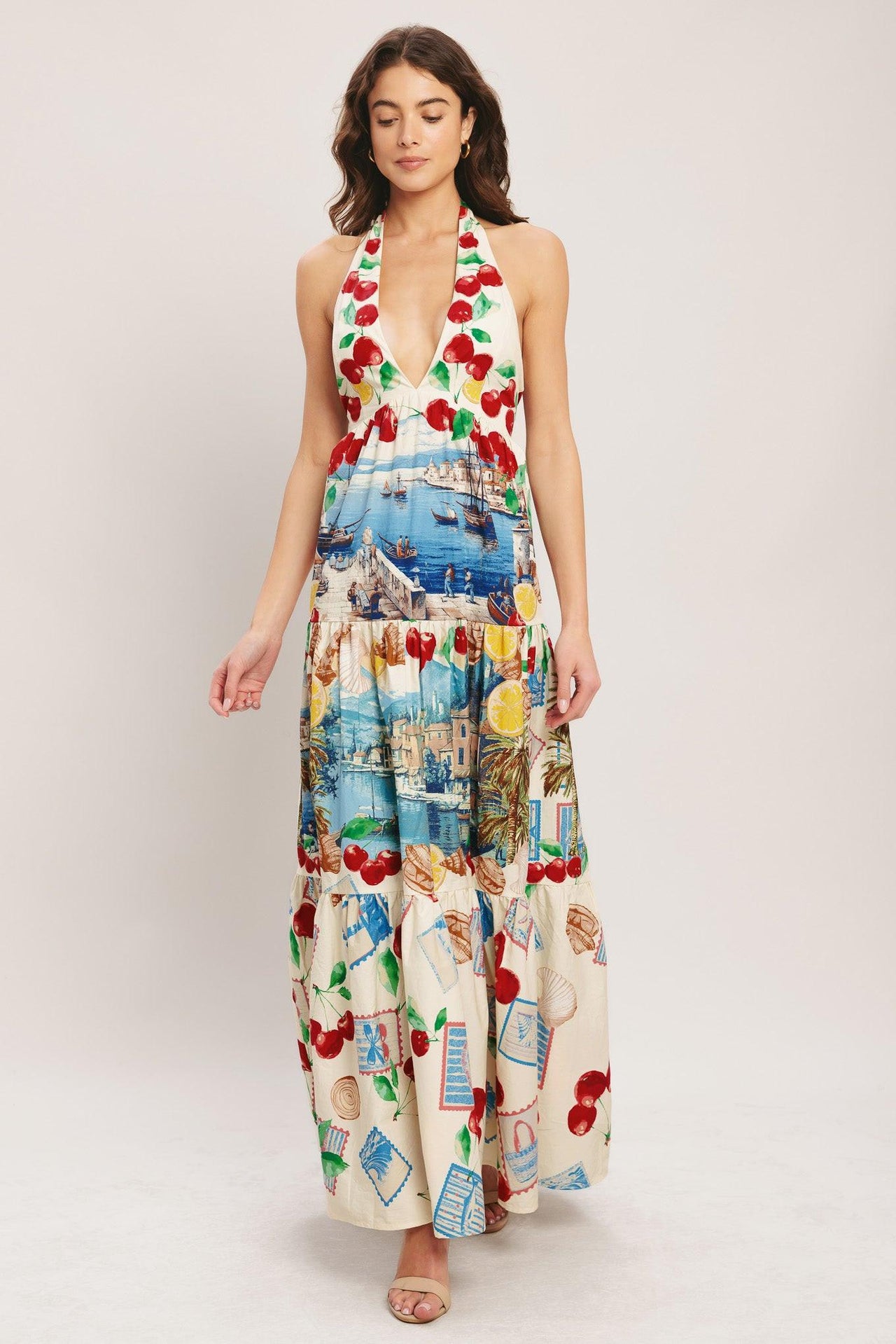 ITALIAN RIVIERA DREAM WOVEN MAXI DRESS