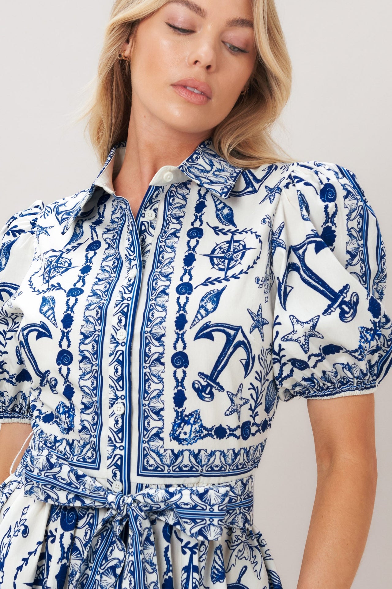 ISLAND PULSE WOVEN MINI DRESS