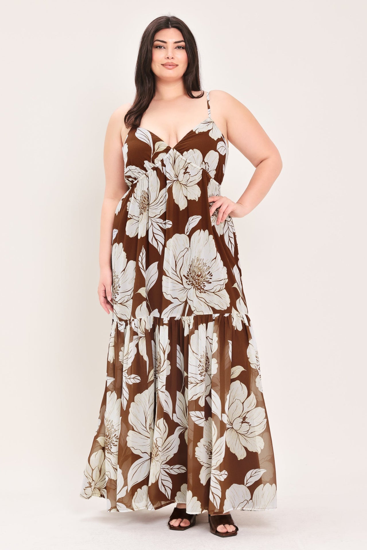 DESERT BLOOM WOVEN MAXI DRESS