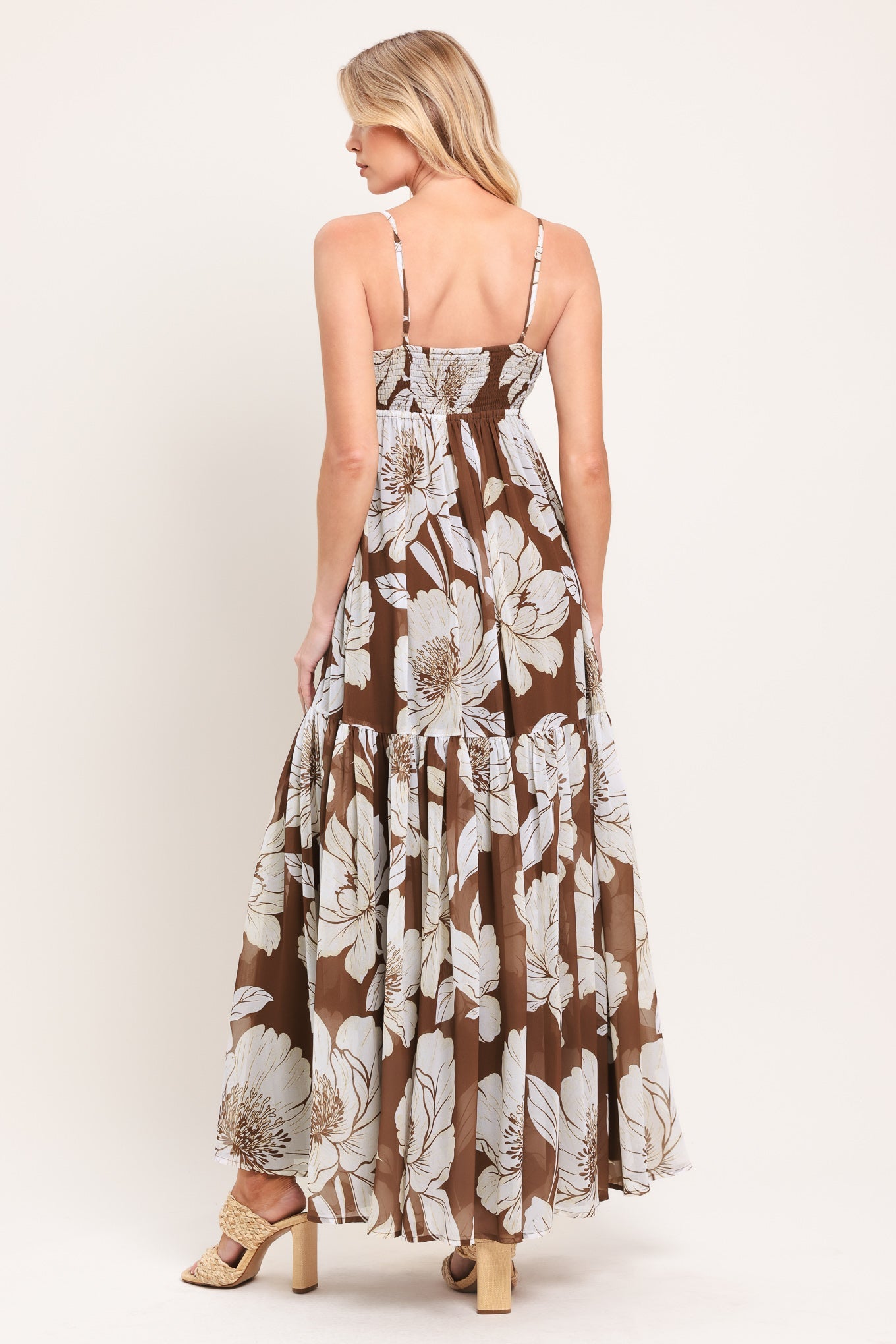 DESERT BLOOM WOVEN MAXI DRESS
