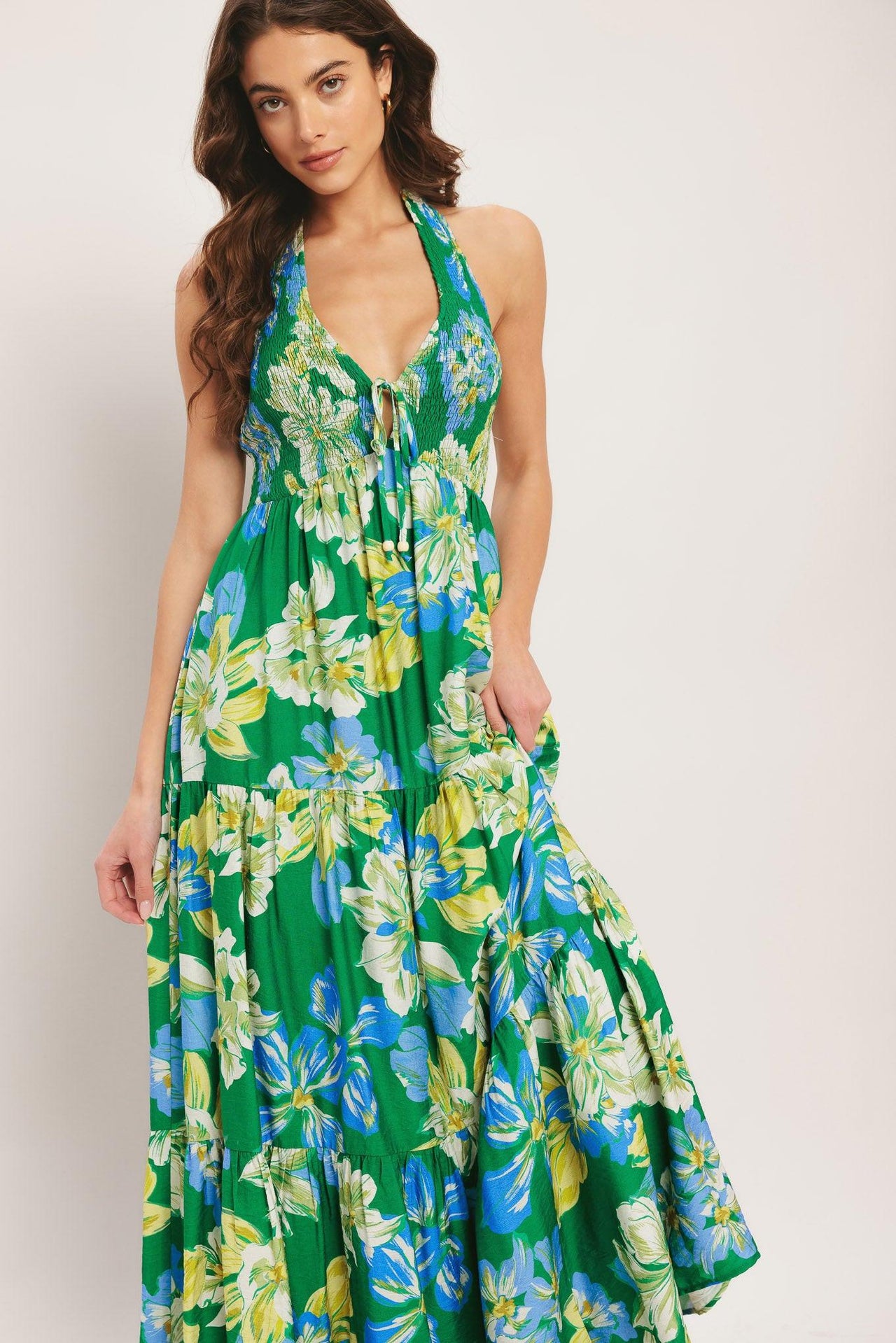 PALM SHORE BLOOM WOVEN MAXI DRESS