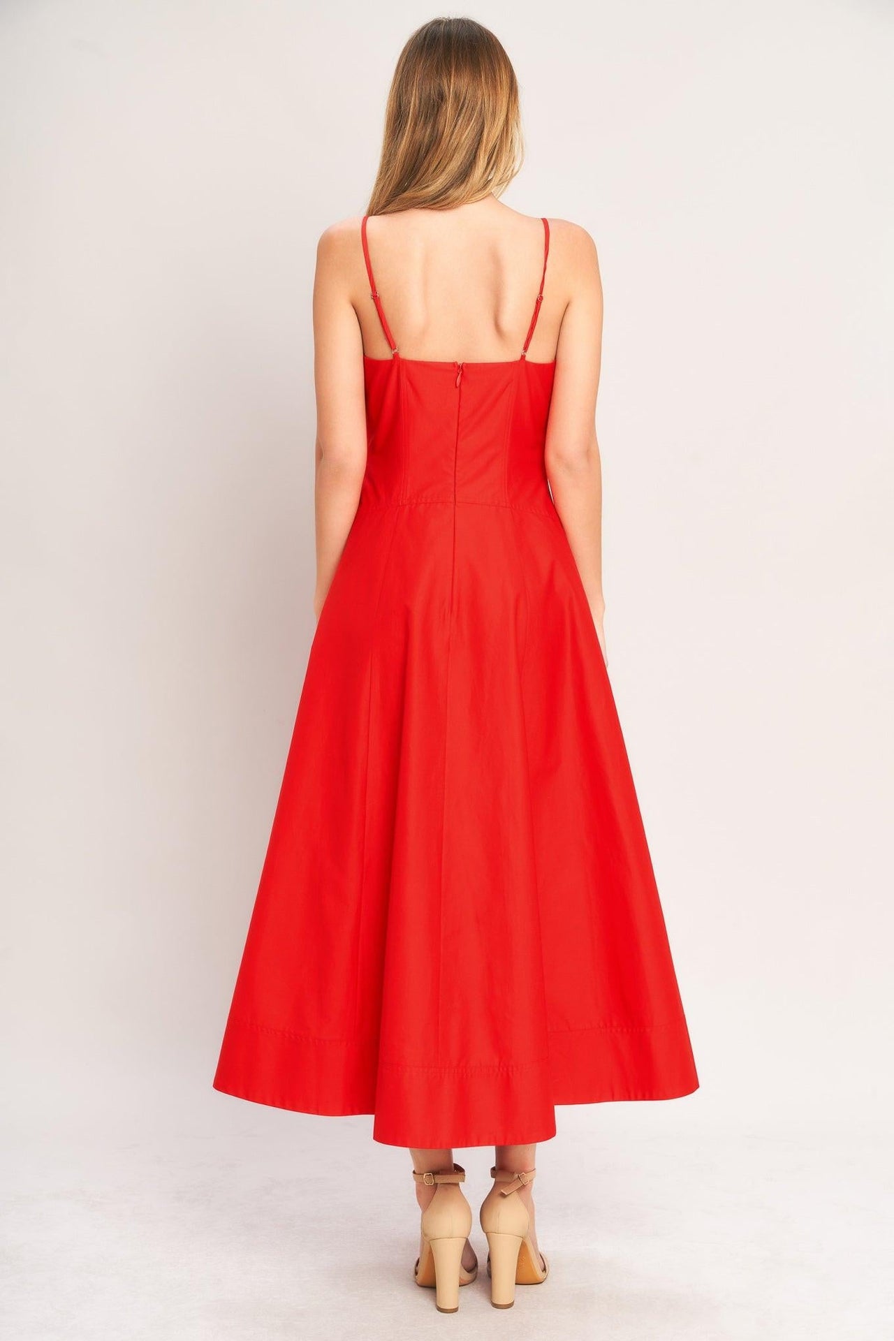 SUMMER CITY WOVEN MIDI DRESS