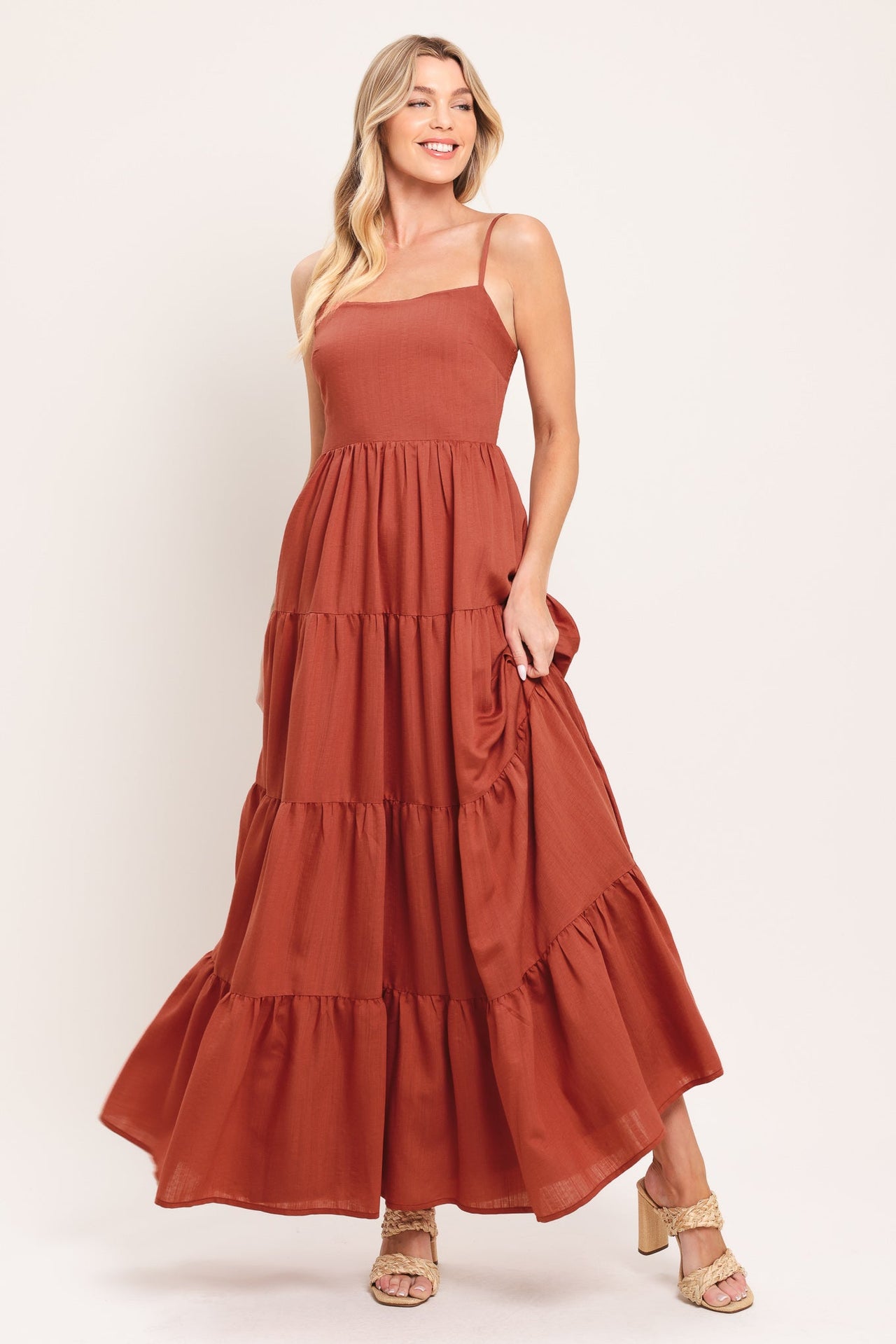 DESERT SUN WOVEN MAXI DRESS