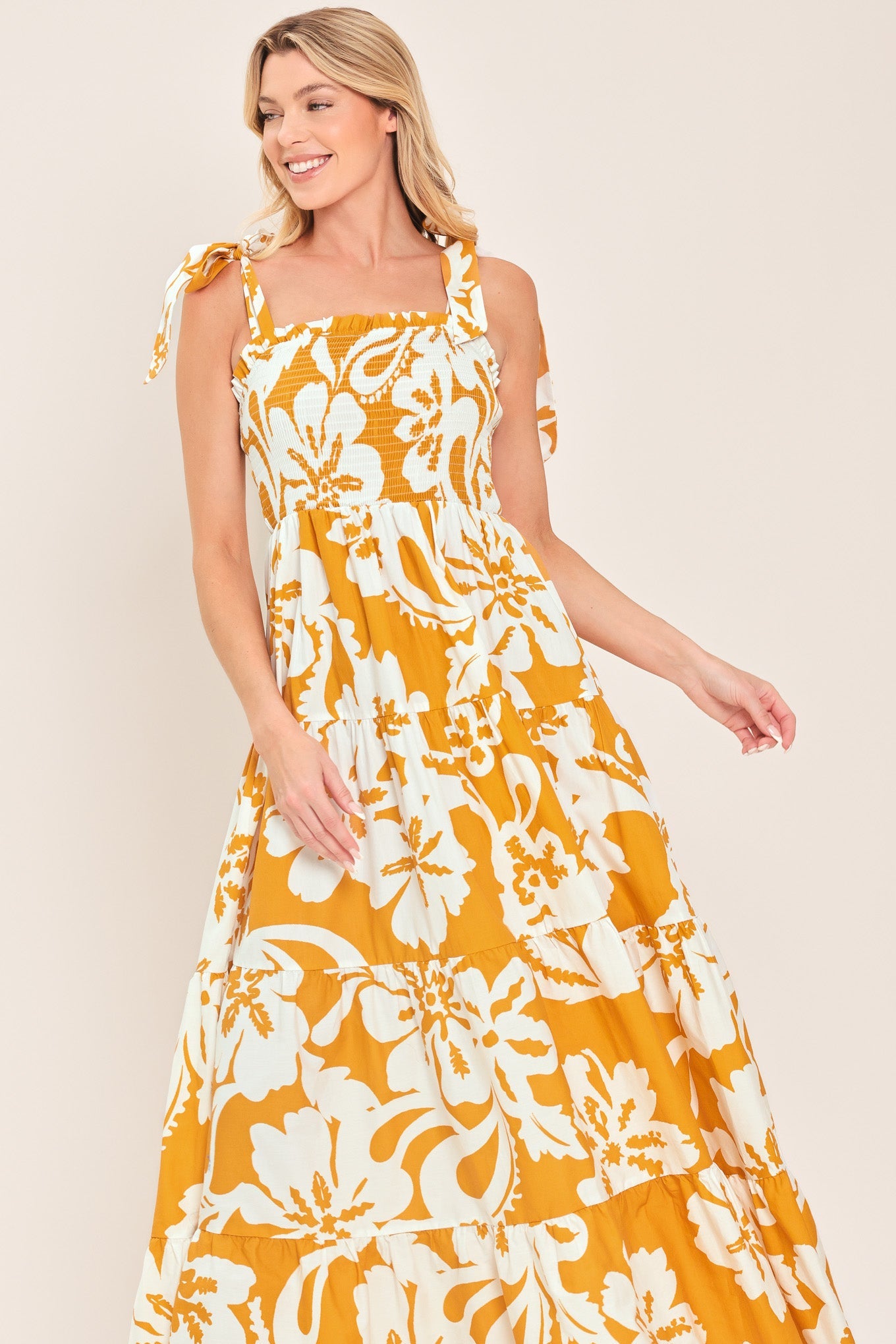TROPICALLY YOURS WOVEN MAXI DRESS
