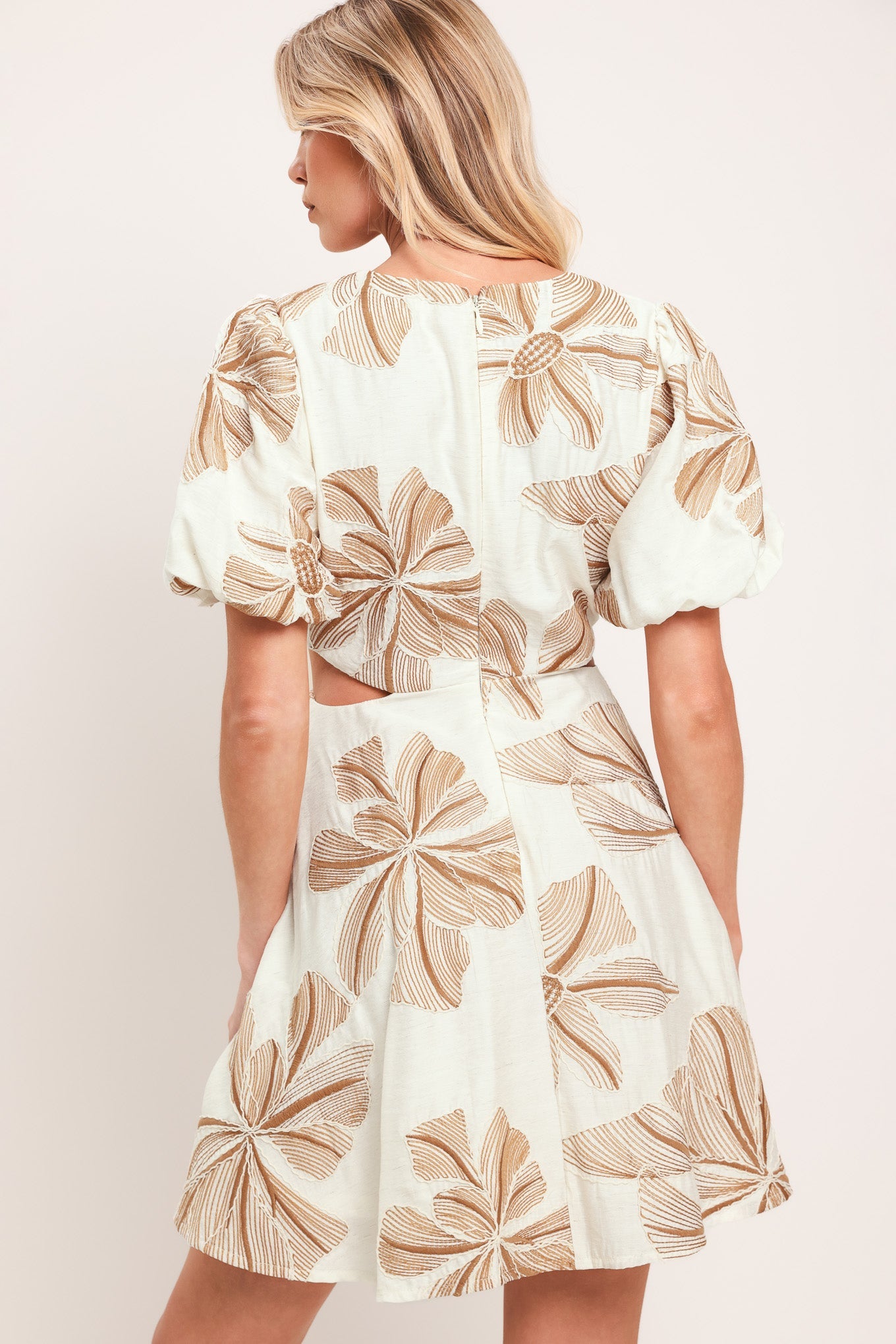 BREEZE BLOOM WOVEN MINI DRESS