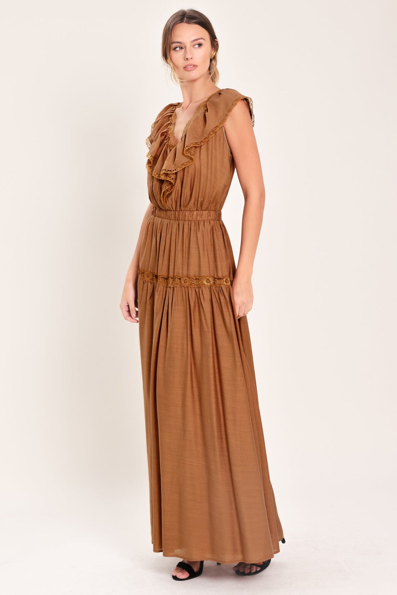 SUNSET DRIVE WOVEN MAXI DRESS