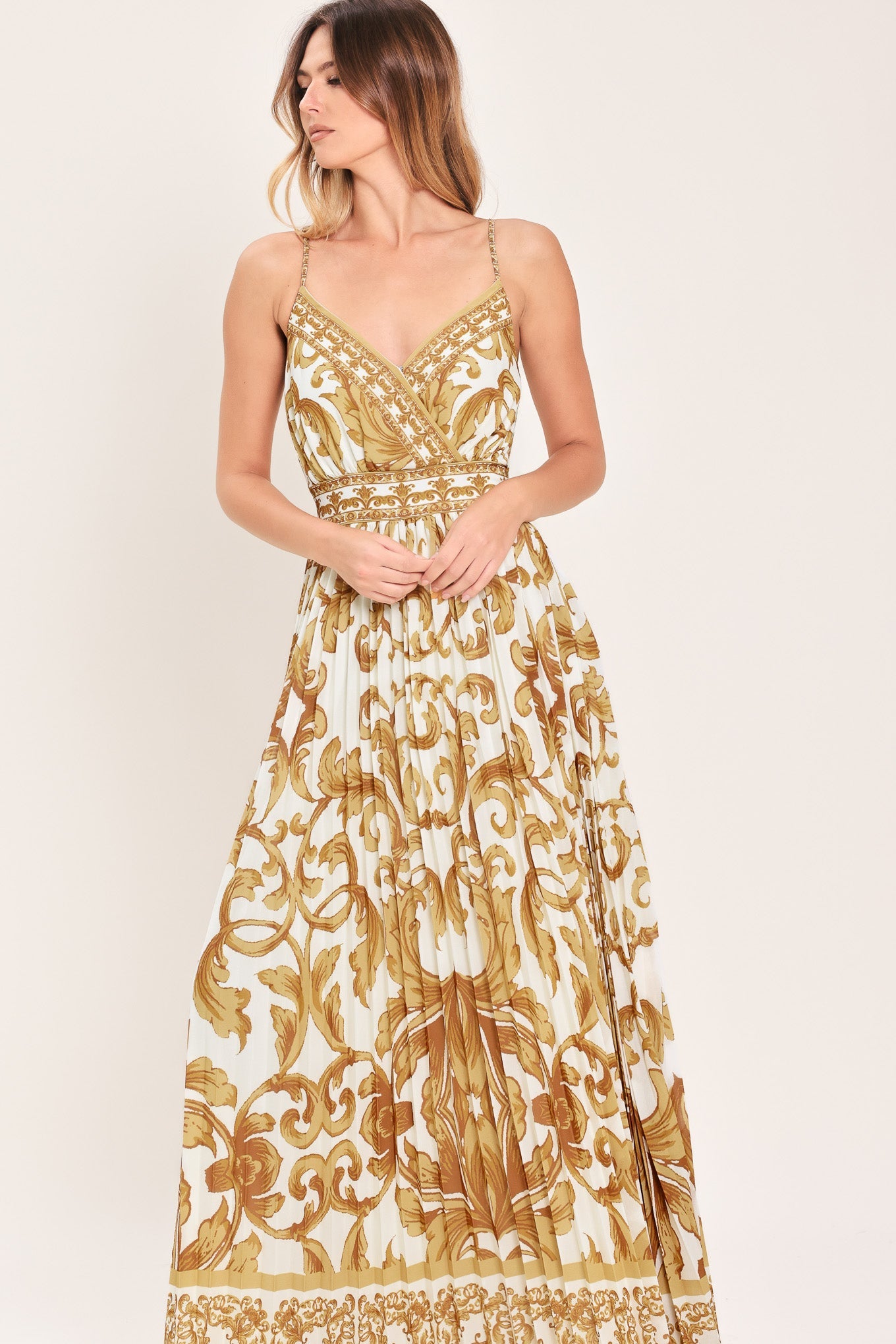 ROYAL GARDEN WOVEN MAXI DRESS