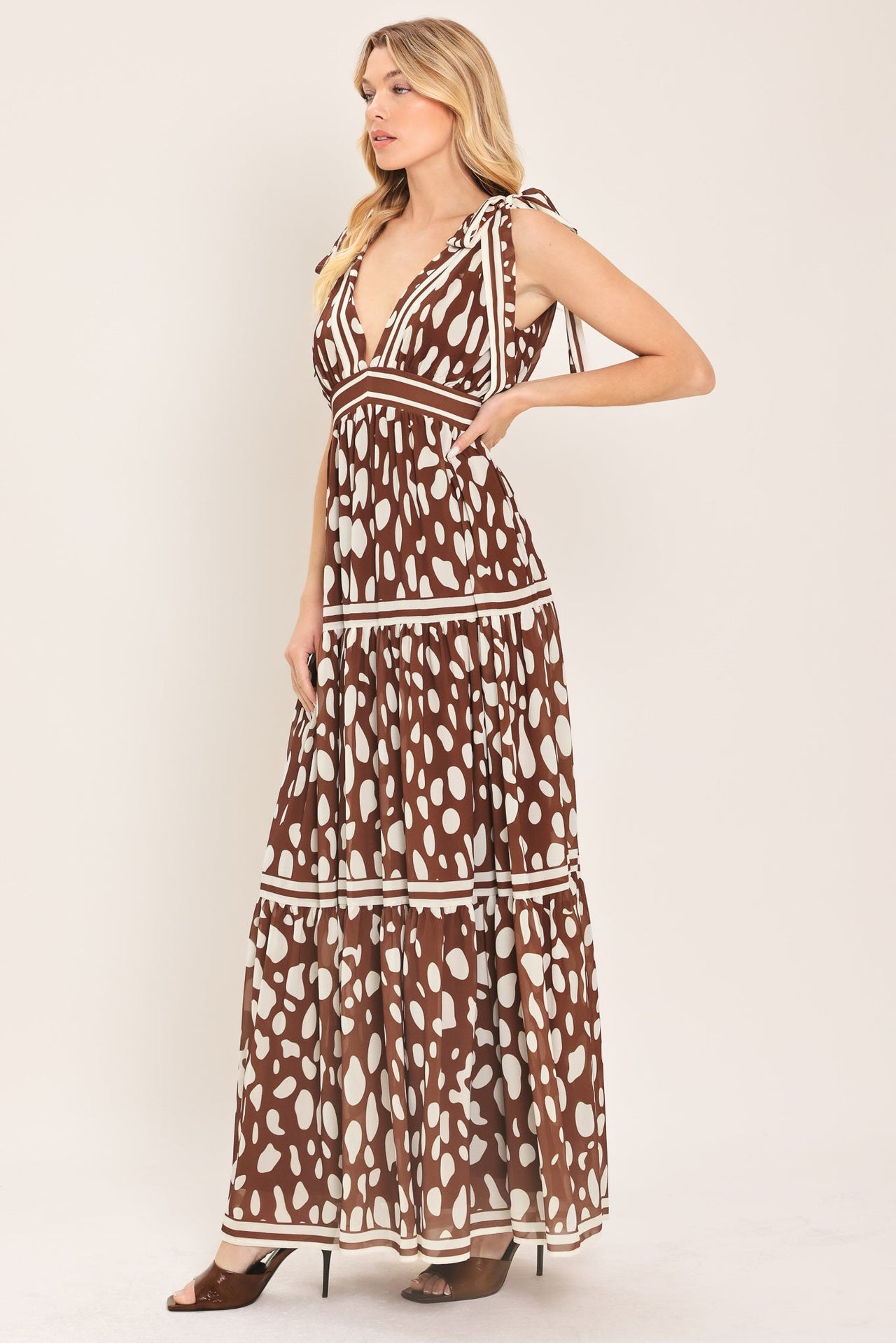 SPICED TERRAIN WOVEN MAXI DRESS