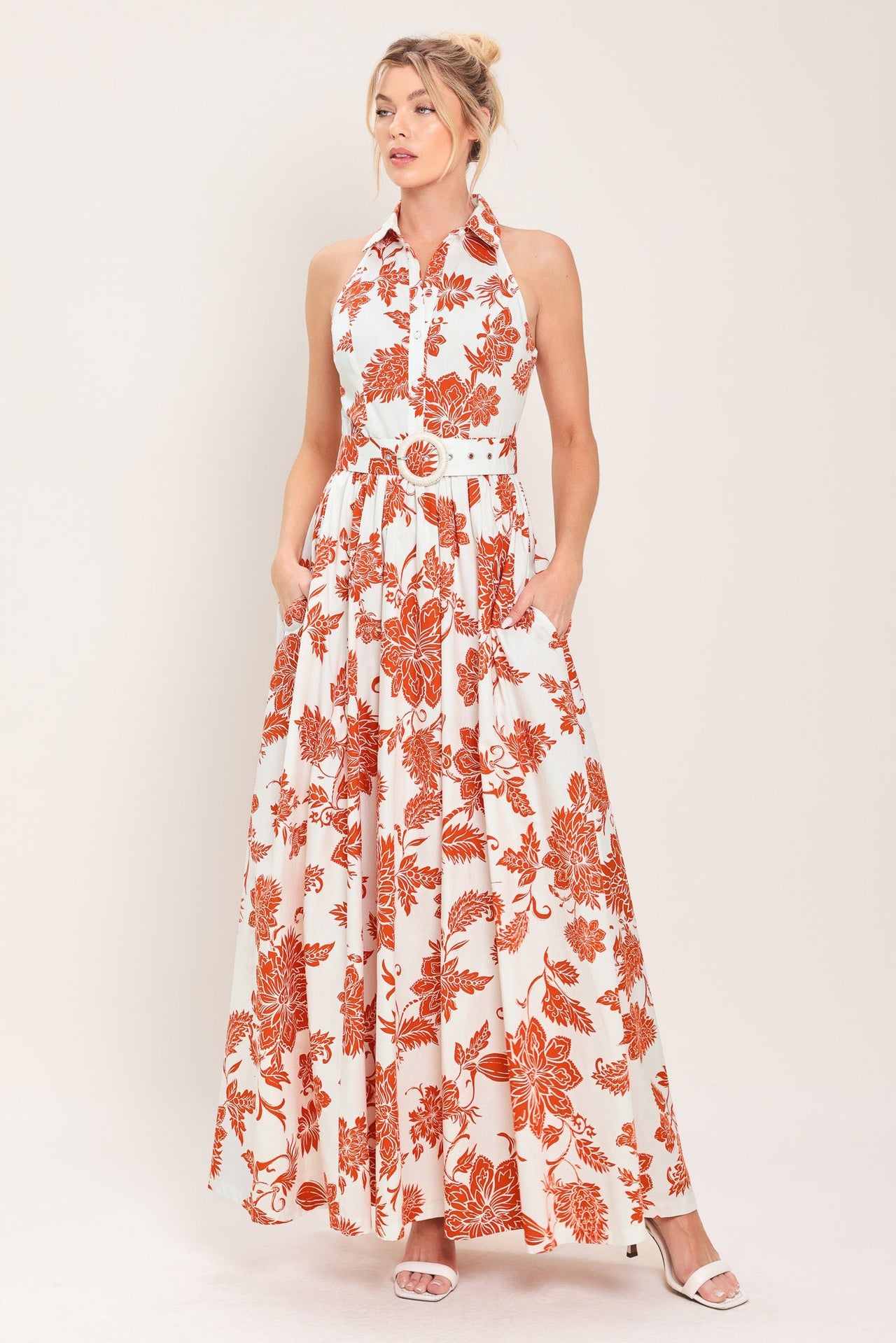PORTOFINO SUN WOVEN MAXI DRESS