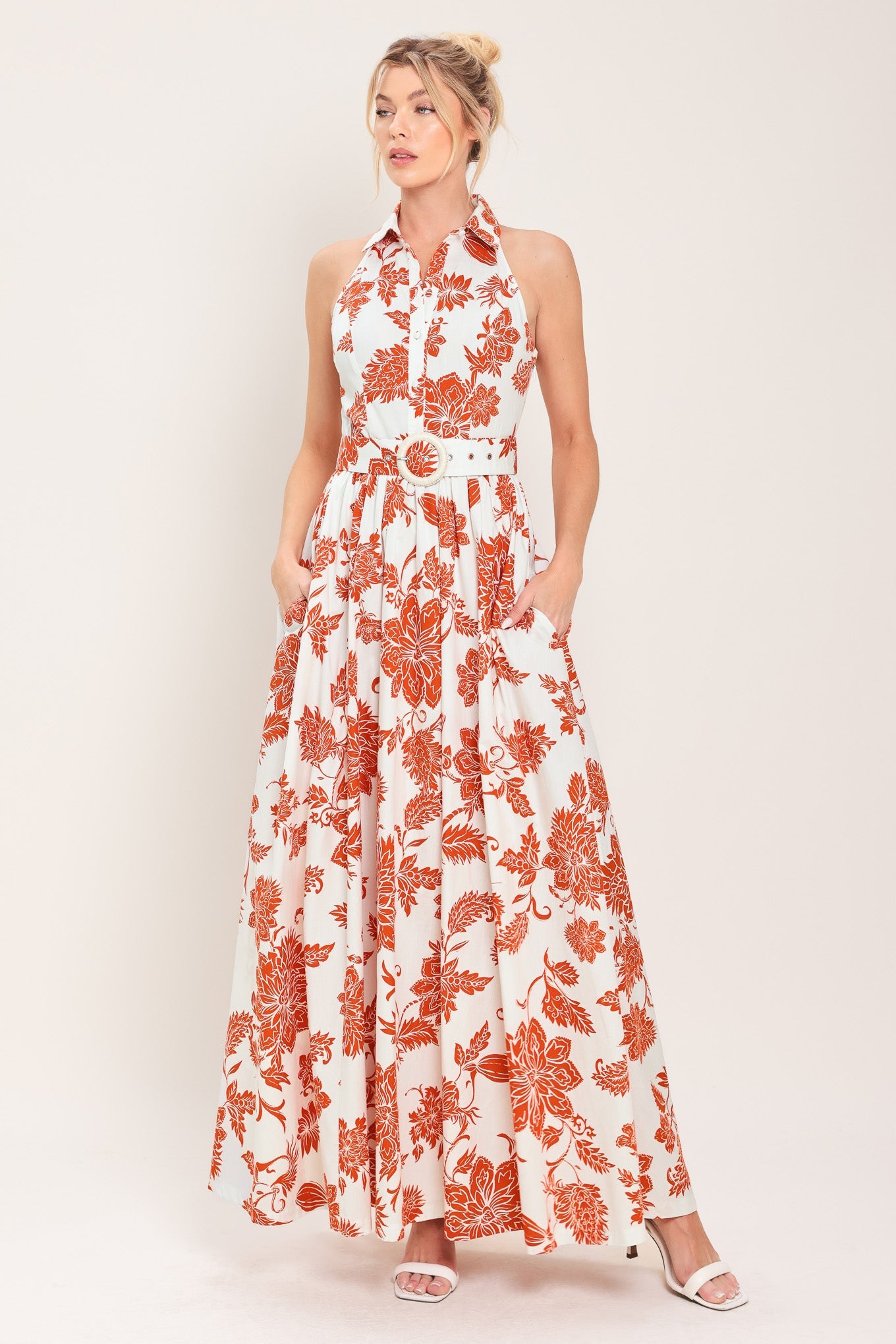 PORTOFINO SUN WOVEN MAXI DRESS