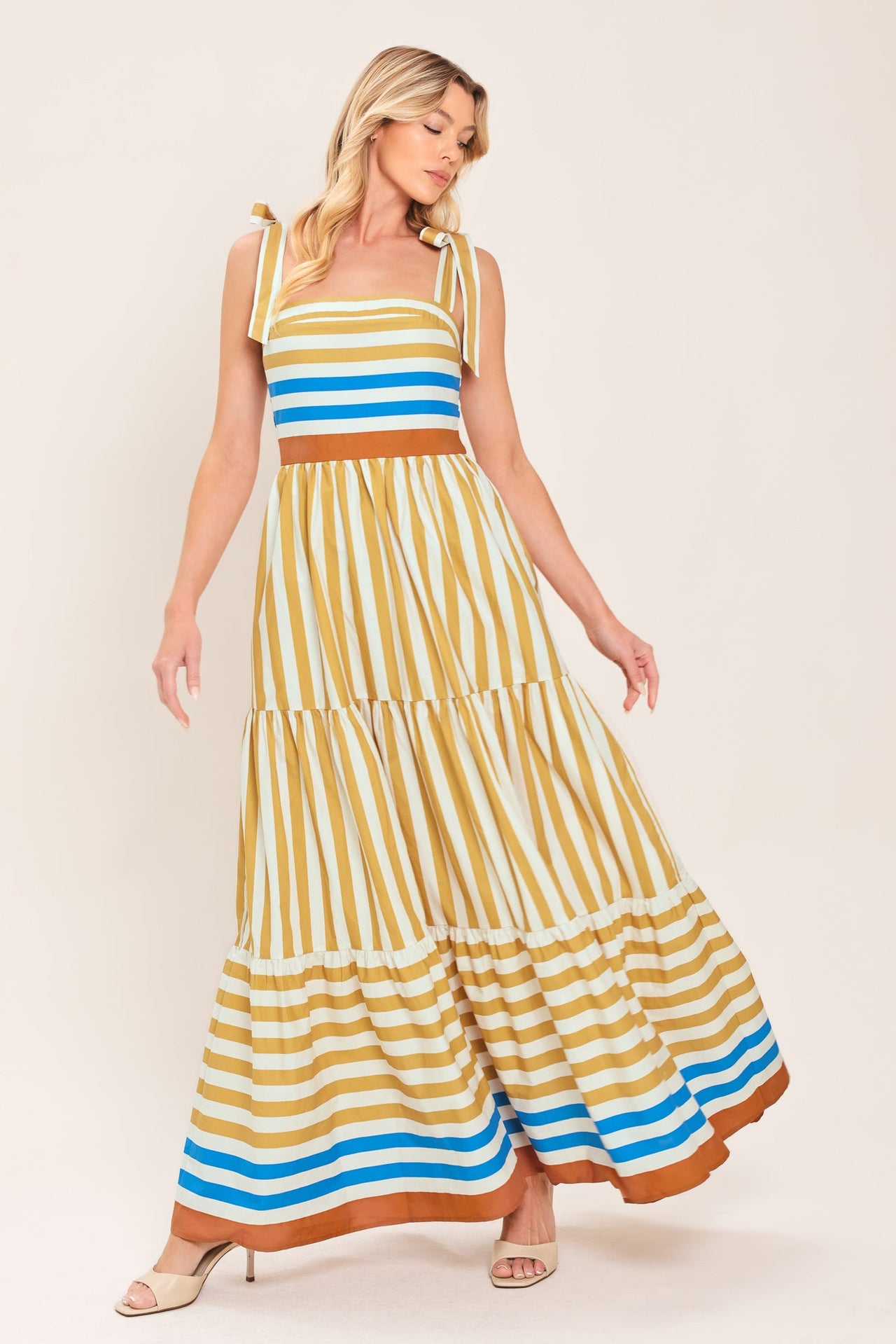 SUNNY CABANA WOVEN MAXI DRESS