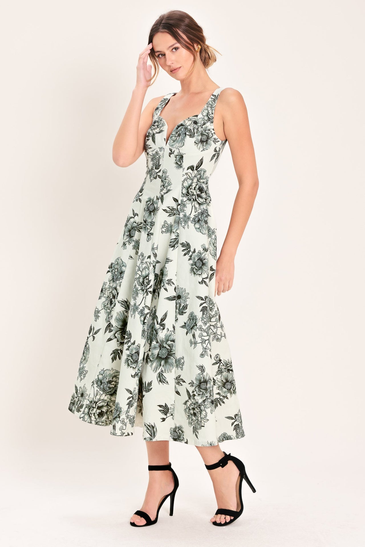 FOREVER YOUNG WOVEN MIDI DRESS