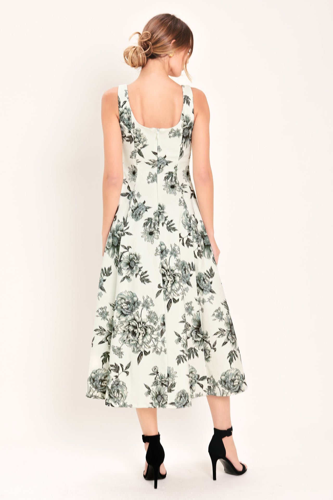 FOREVER YOUNG WOVEN MIDI DRESS