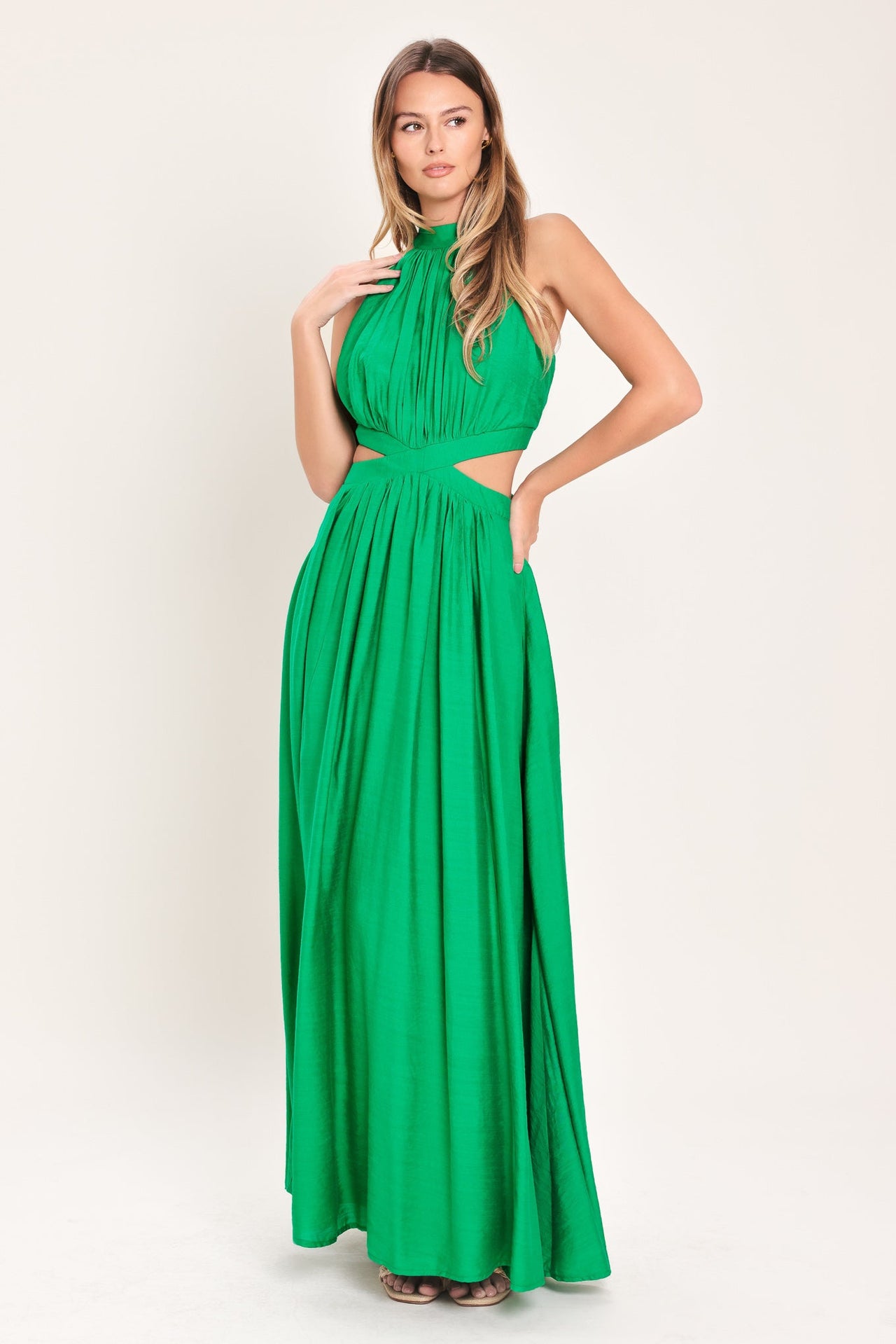 HOT GIRL WOVEN MAXI DRESS