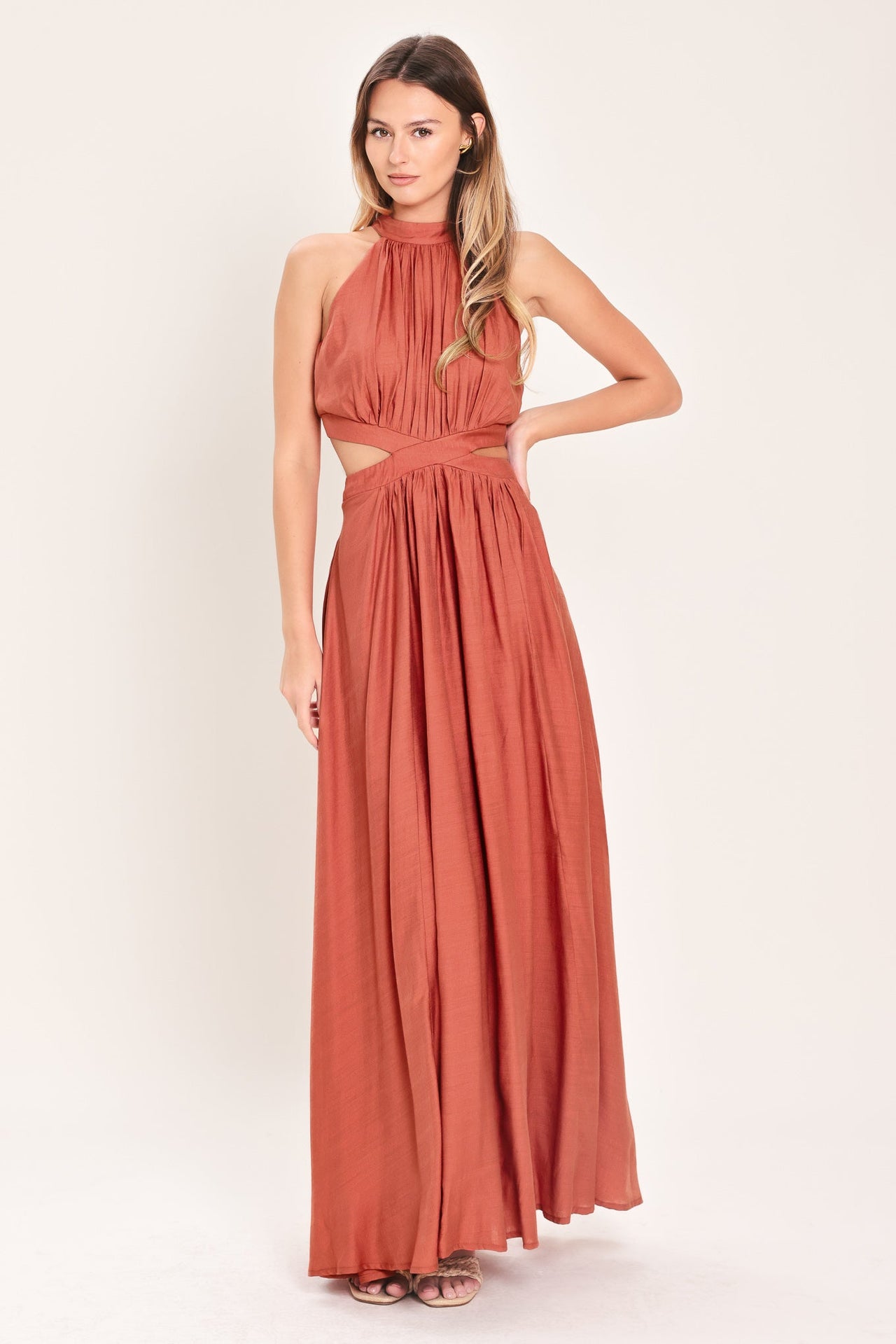 HOT GIRL WOVEN MAXI DRESS