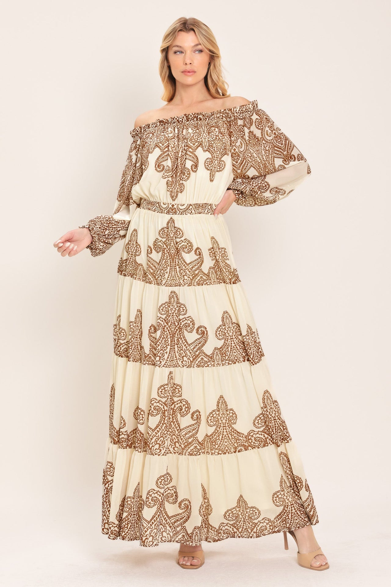 BELLA TERRA WOVEN MAXI DRESS