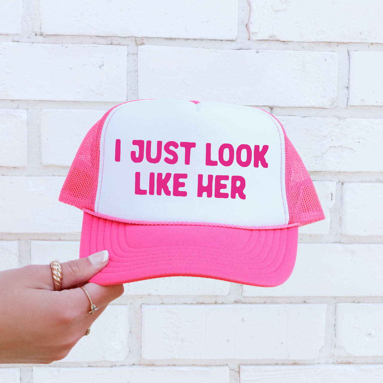 I Just Look Like Her Sassy Funny Bold Attitude Statement For Everyday Confidence Trucker Hat