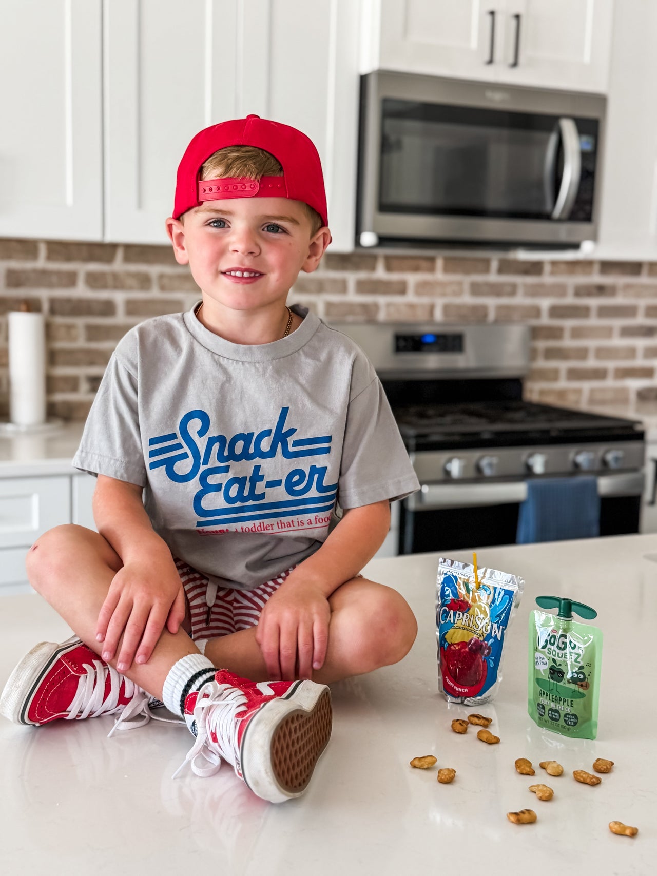 SNACK EAT-ER TEE - ASH