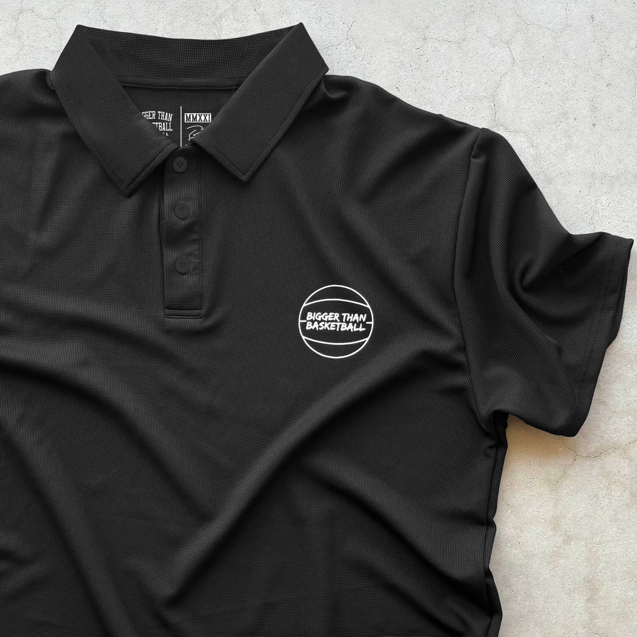 Bigger Than Basketball - Polo - Black