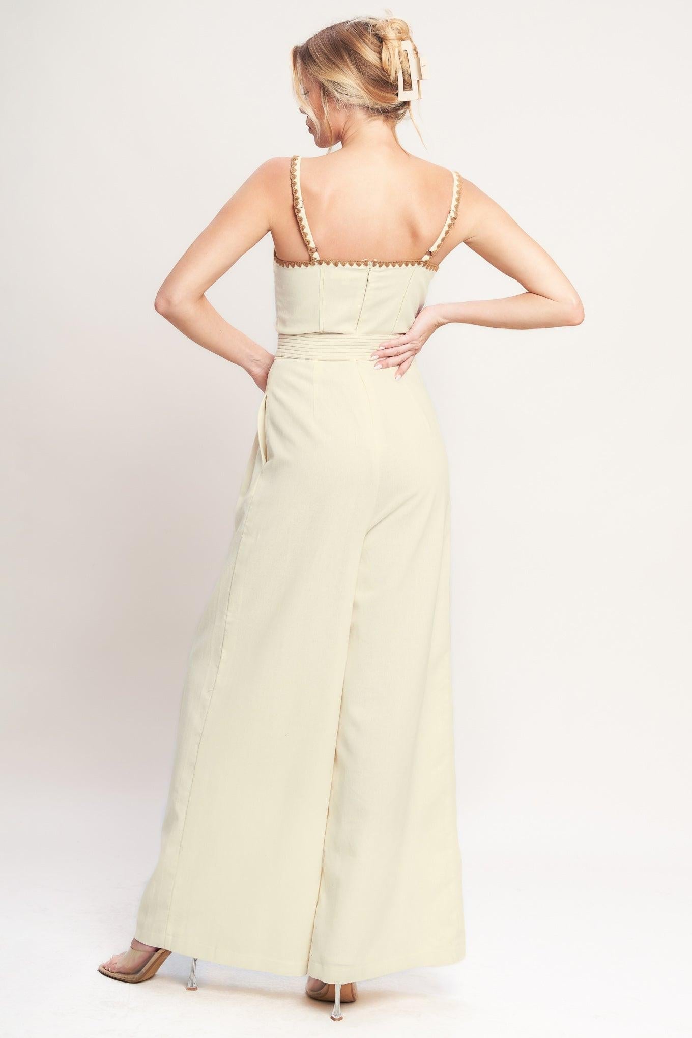 THE QUIET STATEMENT WOVEN JUMPSUIT
