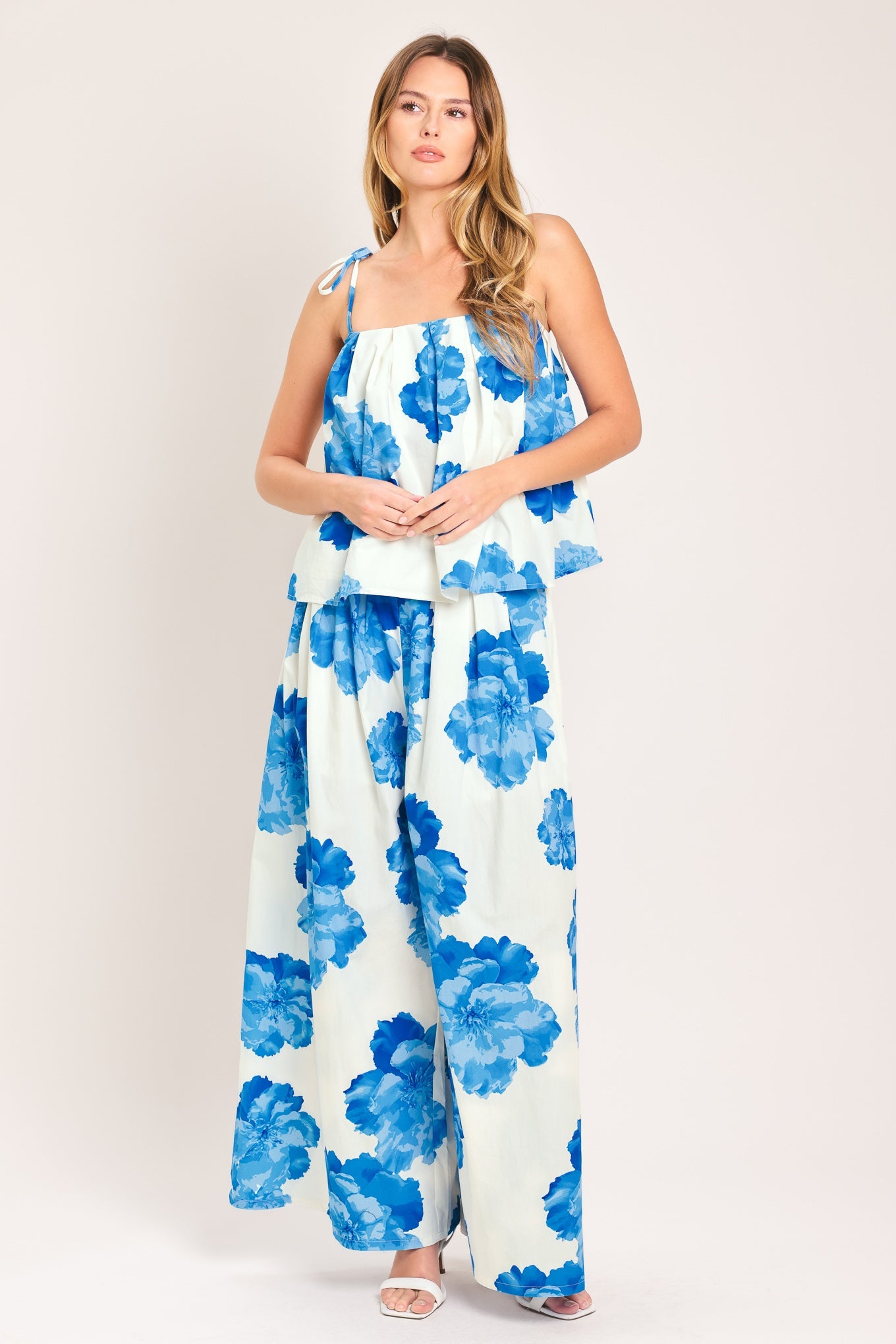 TROPIC BLUE WOVEN PANTS