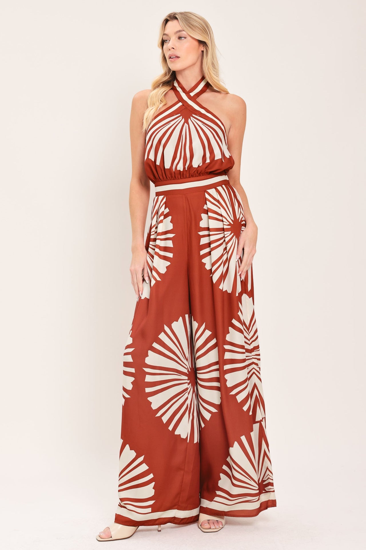 SUMMER RADIANCE WOVEN JUMPSUIT