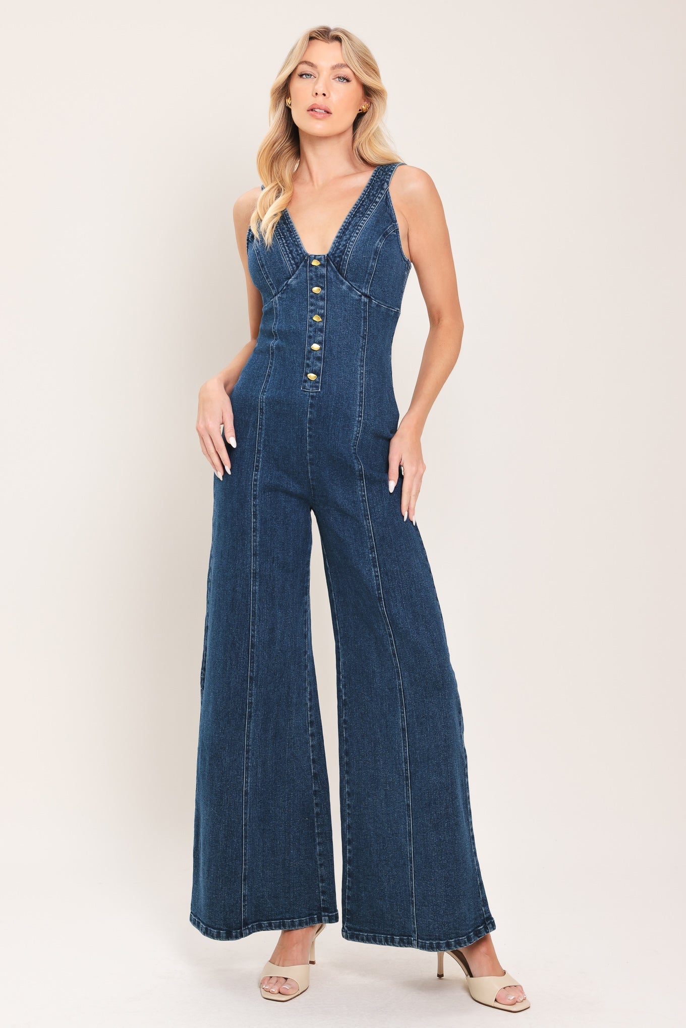 URBAN INDIGO DENIM JUMPSUIT