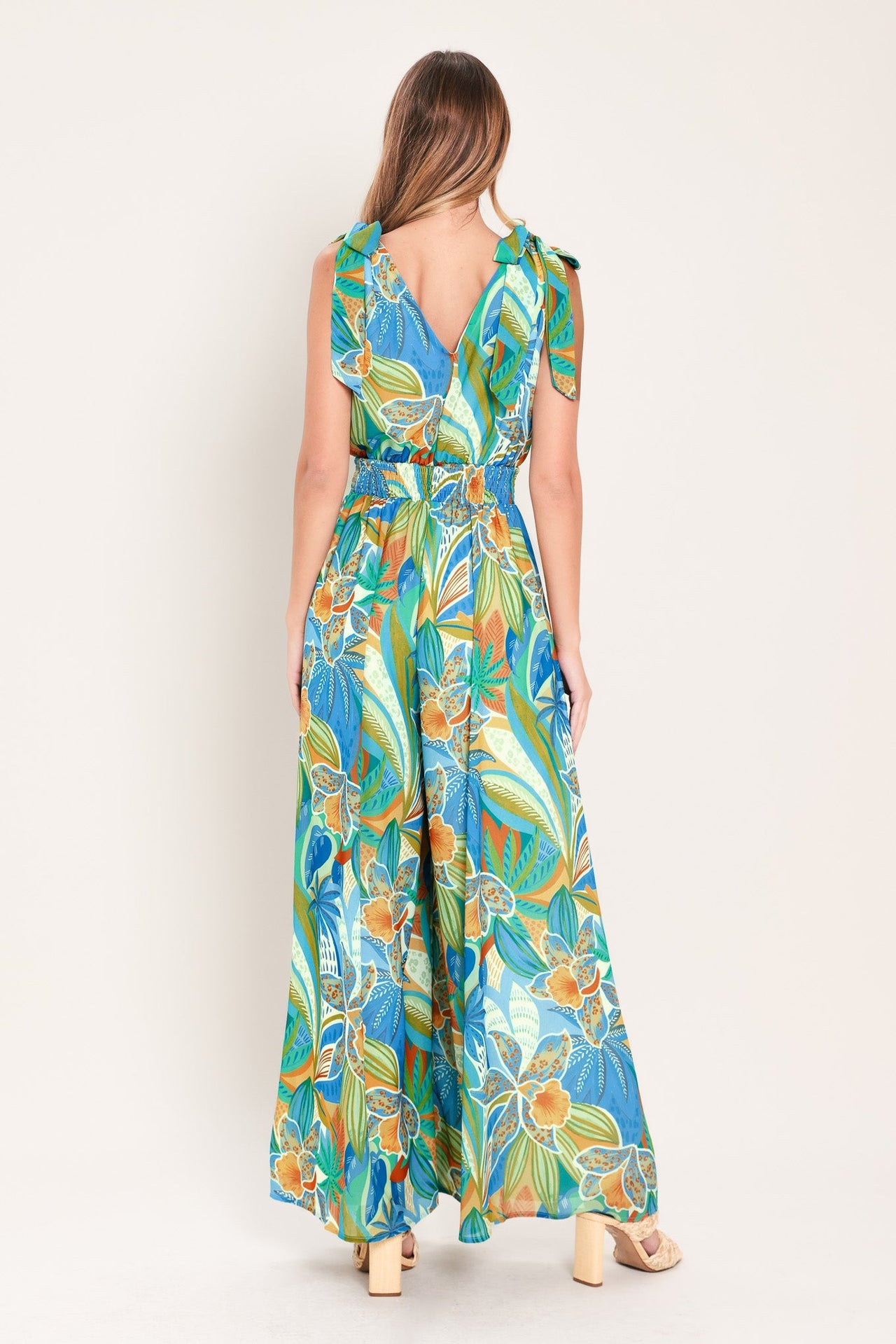 SUNSET ISLAND WOVEN JUMPSUIT