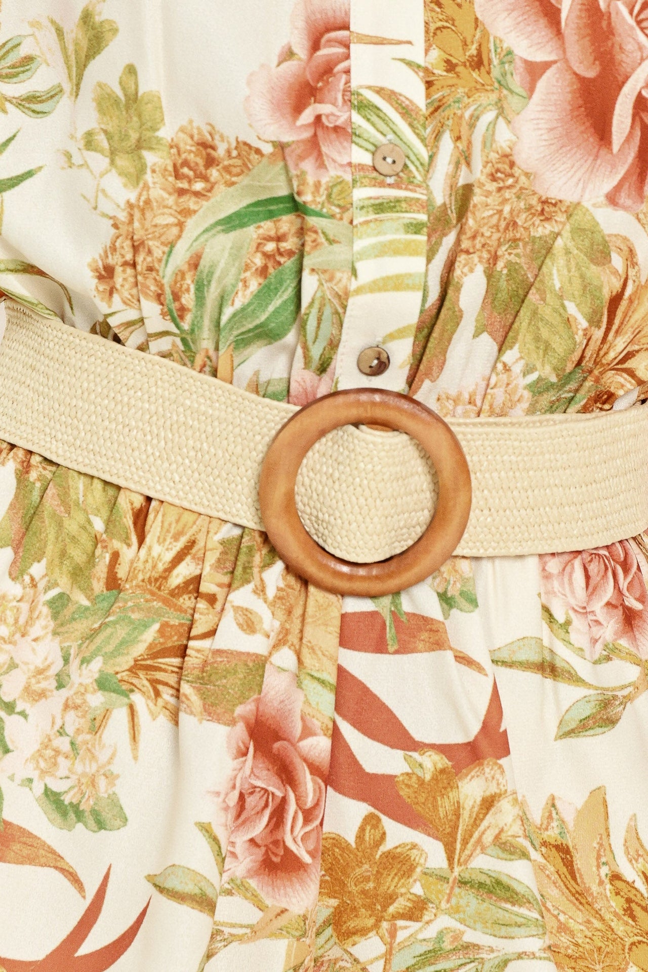 EARTHY PARADISE WOVEN ROMPER