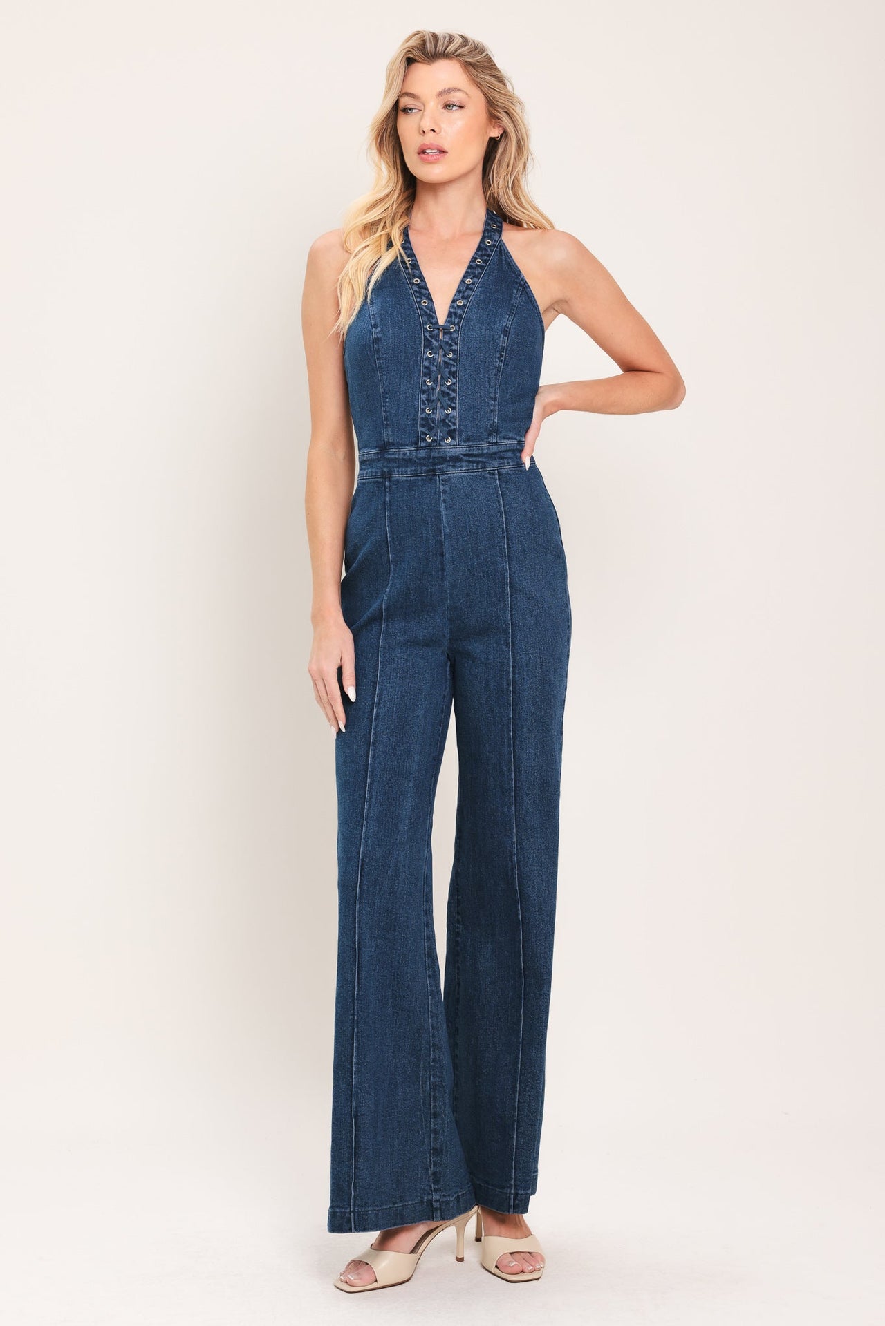 BLUE REVERIE DENIM JUMPSUIT