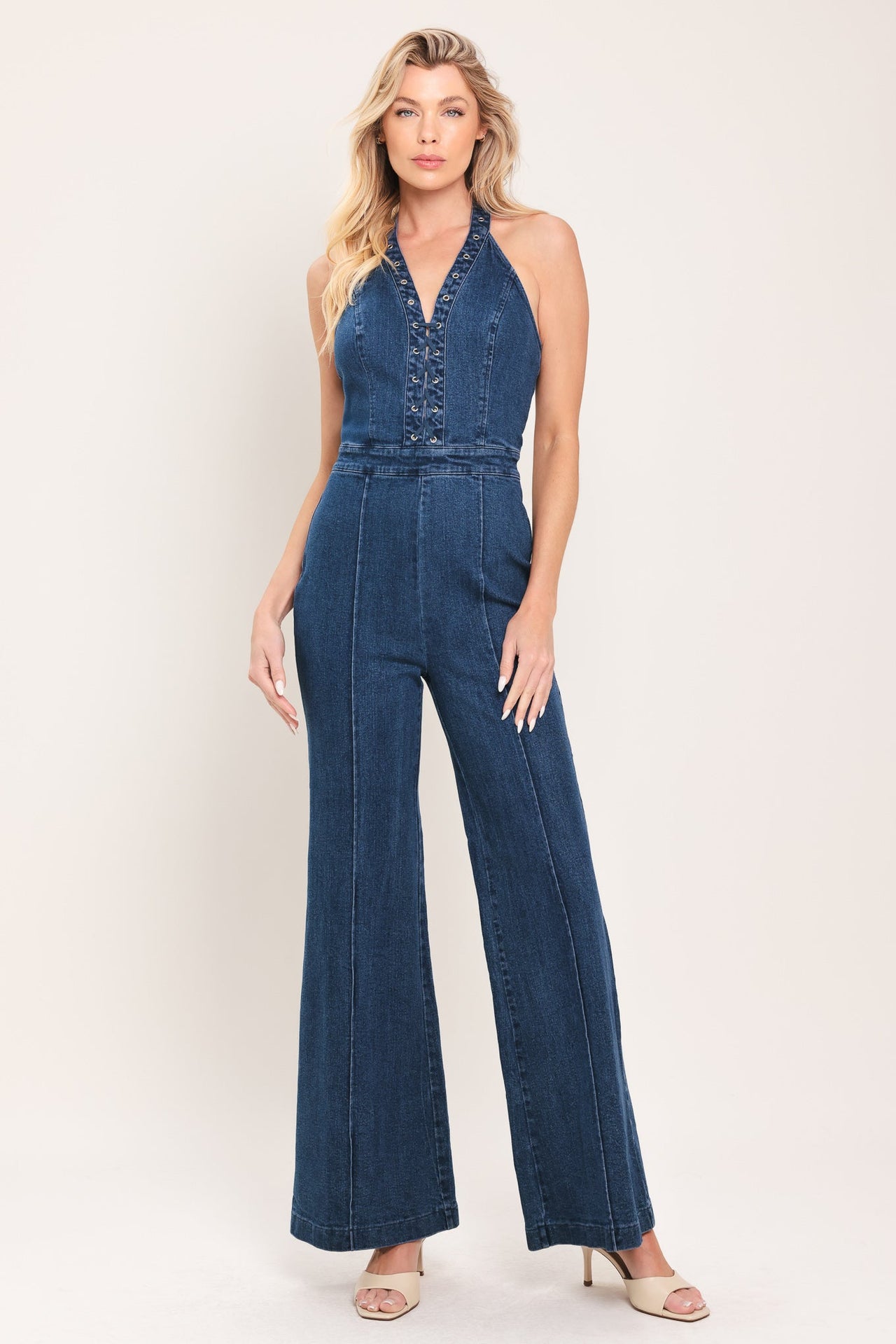 BLUE REVERIE DENIM JUMPSUIT