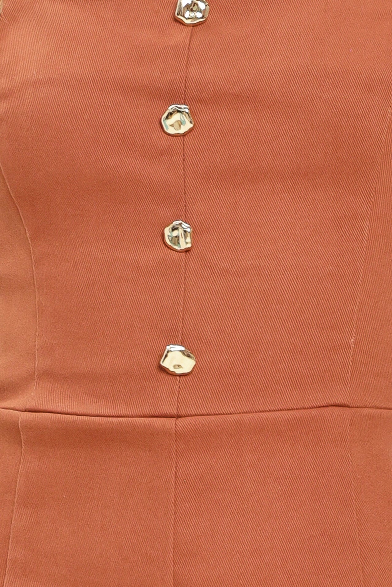 TERRACOTTA CHIC WOVEN ROMPER