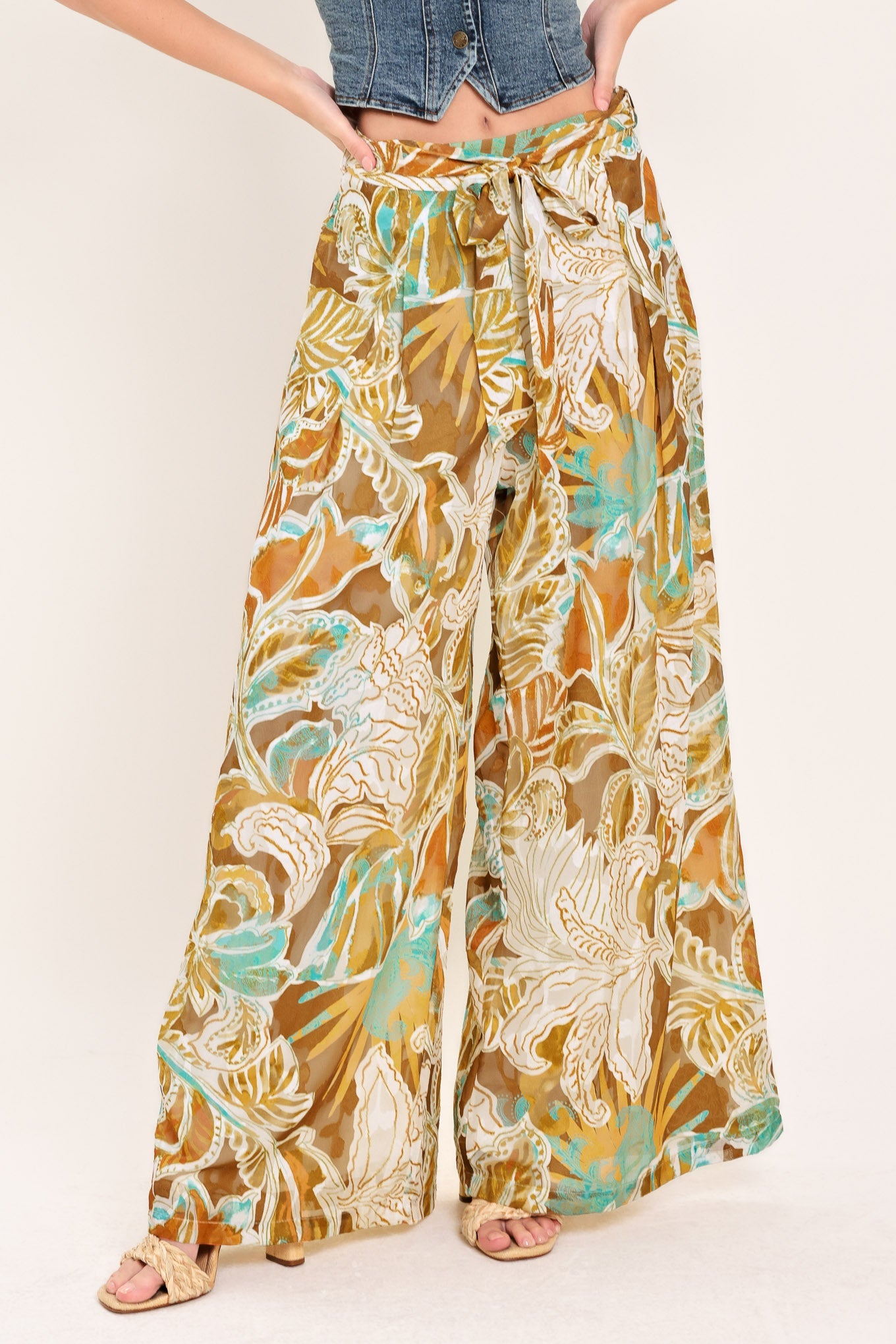 GOLDEN SHORES FLOW WOVEN PANTS