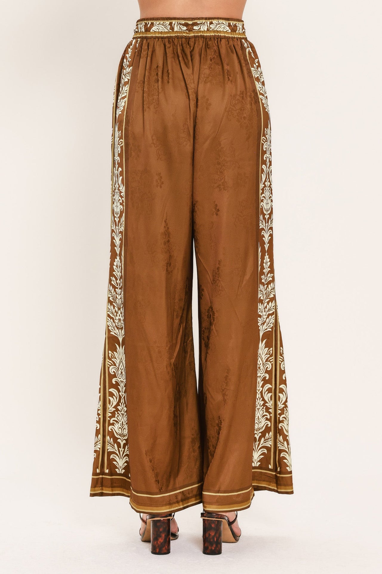 VINTAGE MANOR PALAZZO WOVEN PANTS