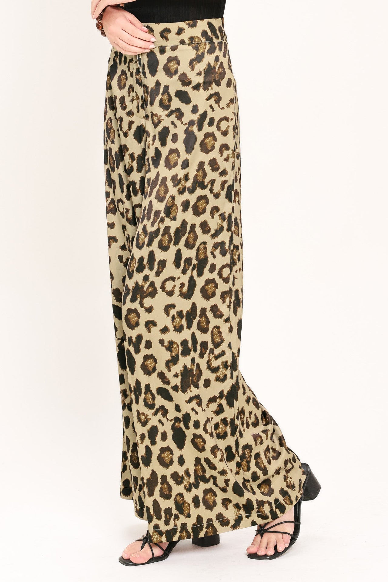 JUNGLE GLAM WOVEN WIDE LEG PANTS