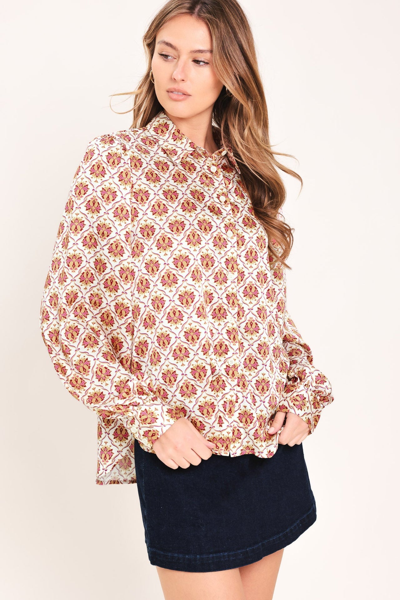 MOROCCAN MUSE WOVEN TOP