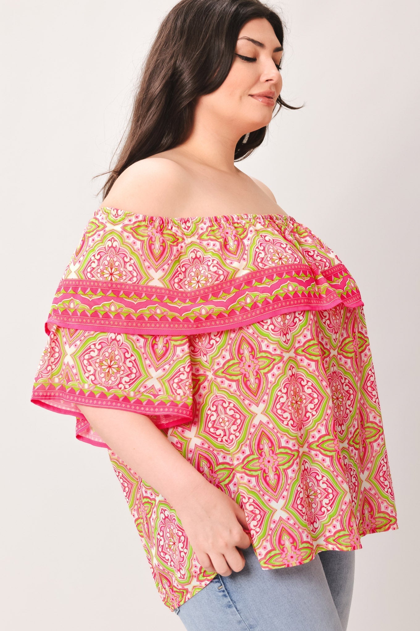 SPREAD CHEER WOVEN TOP