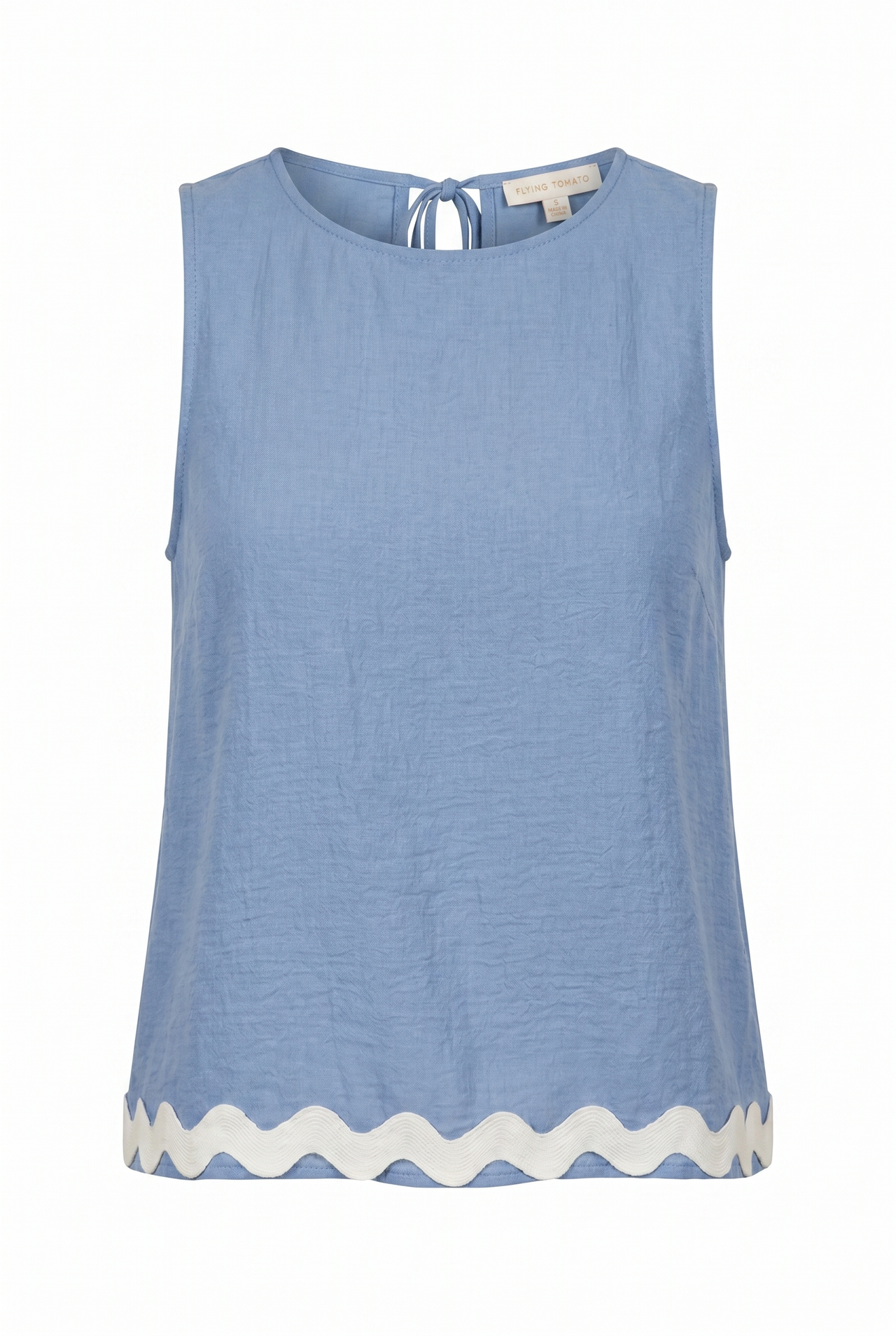 DRIFTING CURRENTS WOVEN TOP