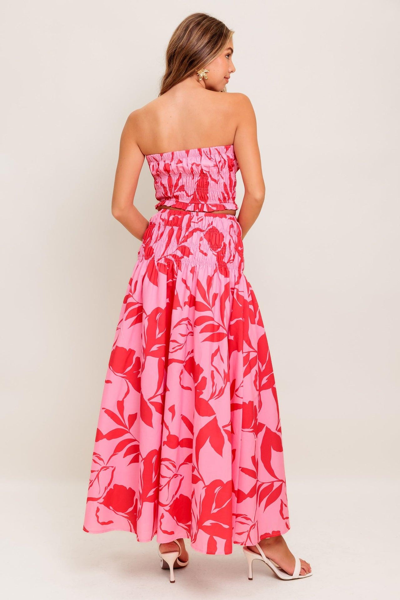 ANYTHING I WANT WOVEN TOP AND SKIRT SET