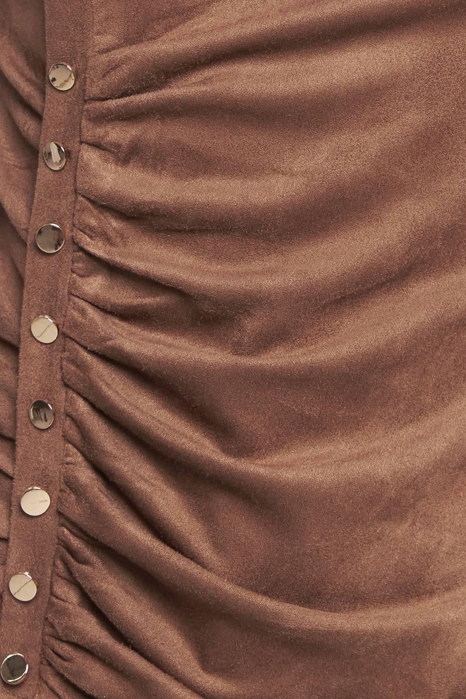 MY EVERYDAY BEST FAUX SUEDE TOP