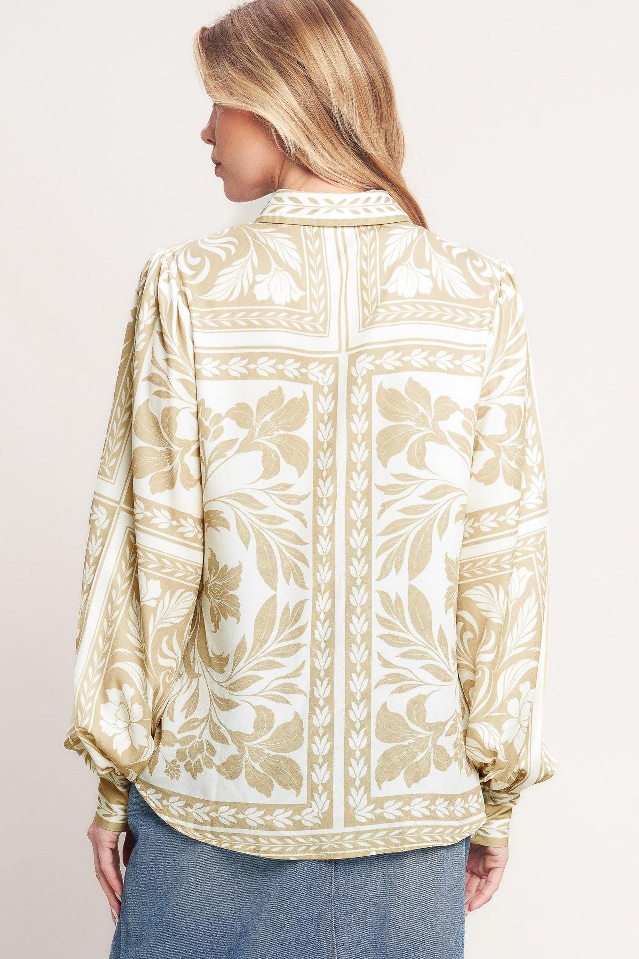 PALM BAZAAR WOVEN TOP