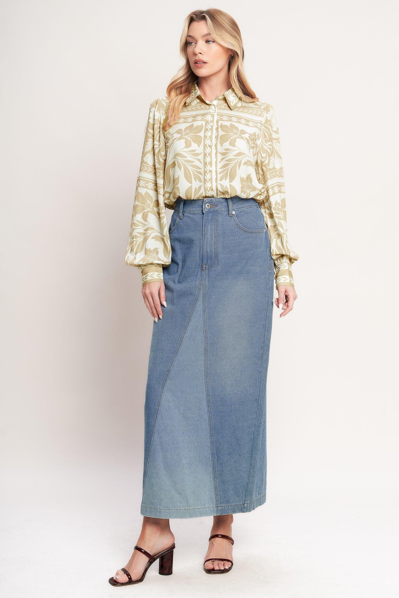 PALM BAZAAR WOVEN TOP