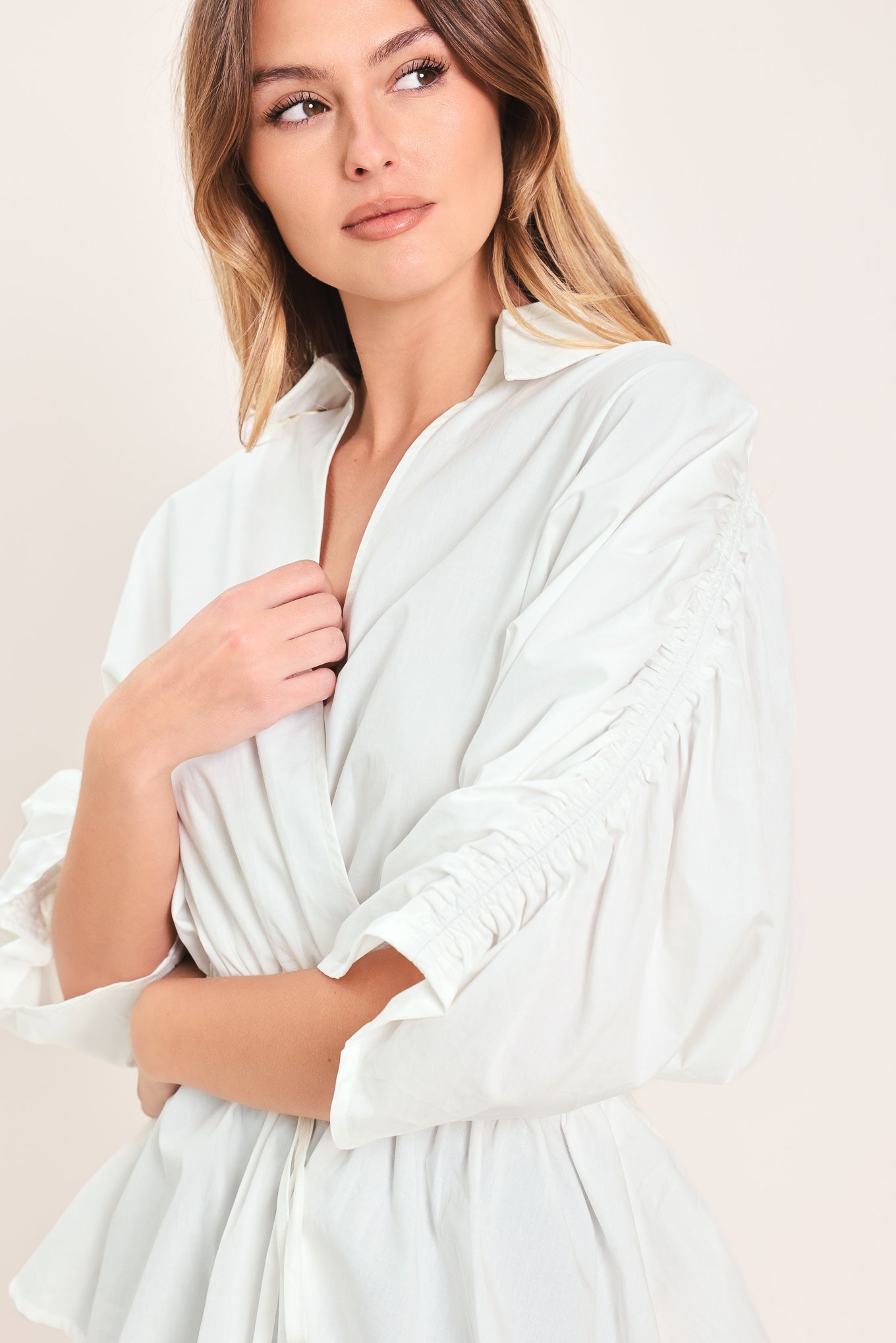 SEASIDE BREEZE WOVEN TOP