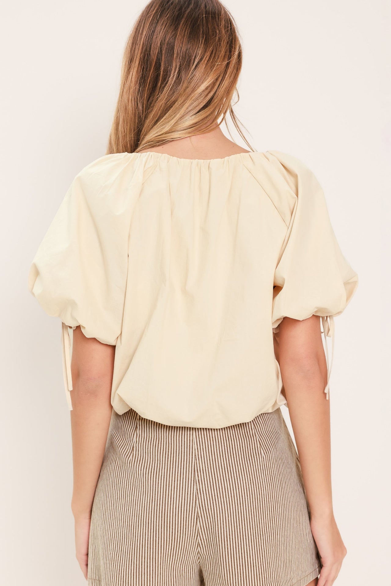 NATURAL CHARM WOVEN TOP